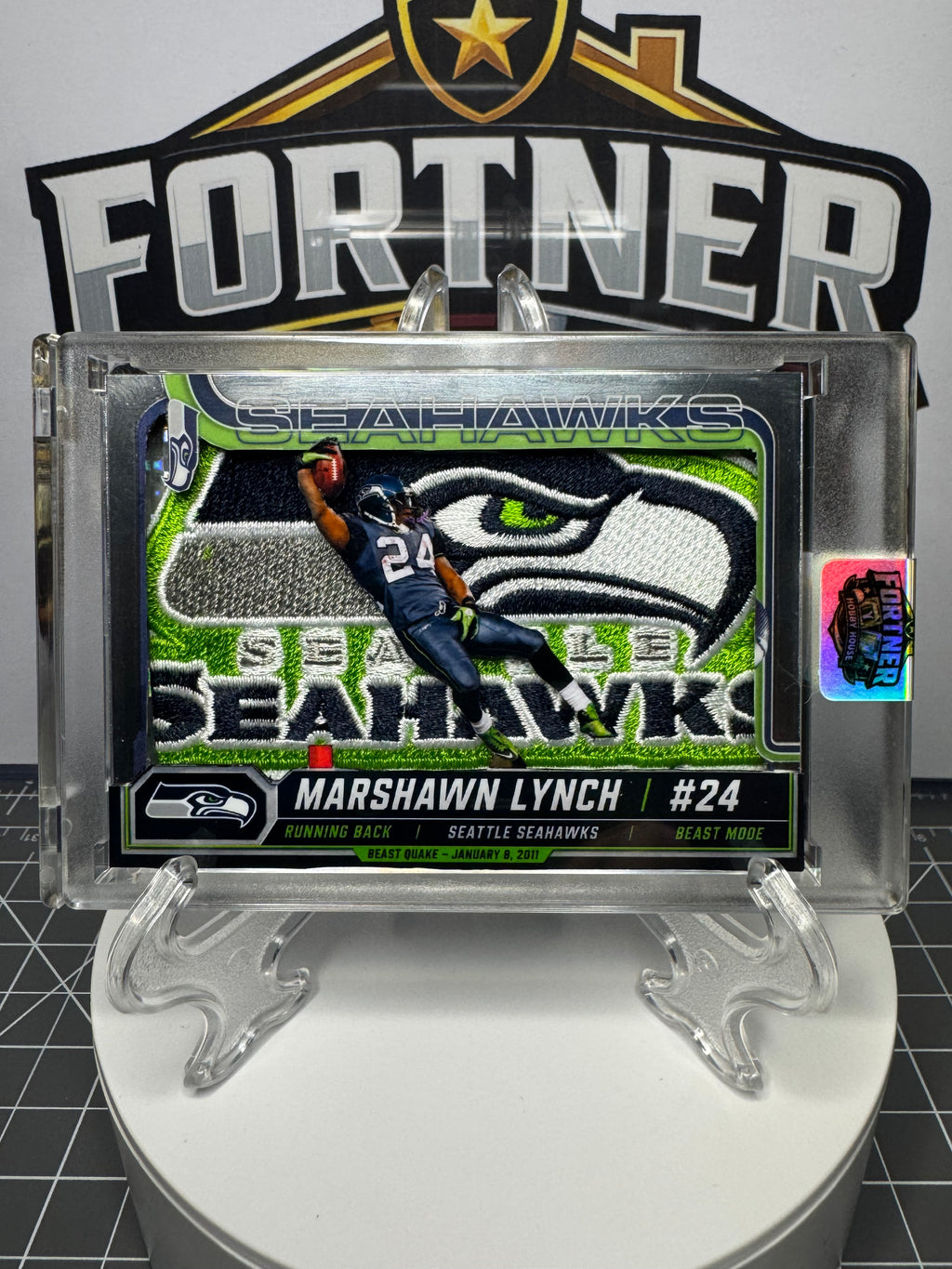 Marshawn Lynch | Seattle Seahawks | 1/1 Custom Card | Beast Quake Edition