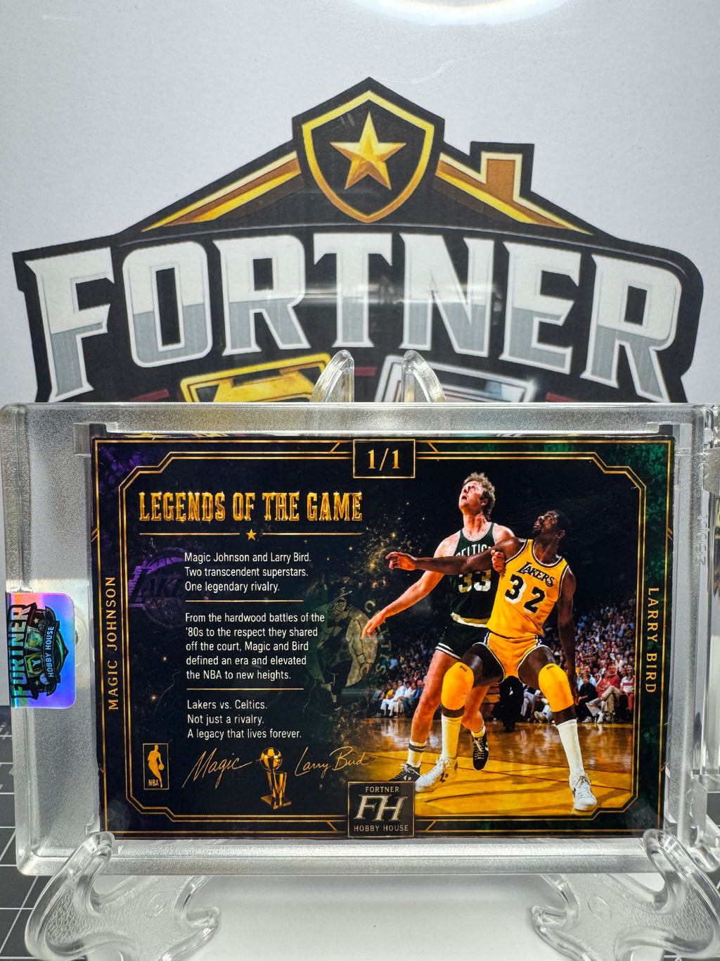 Michael Jordan / Magic Johnson / Larry Bird | NBA Legends | 2-Card Custom Bundle | Legends of the Game Edition