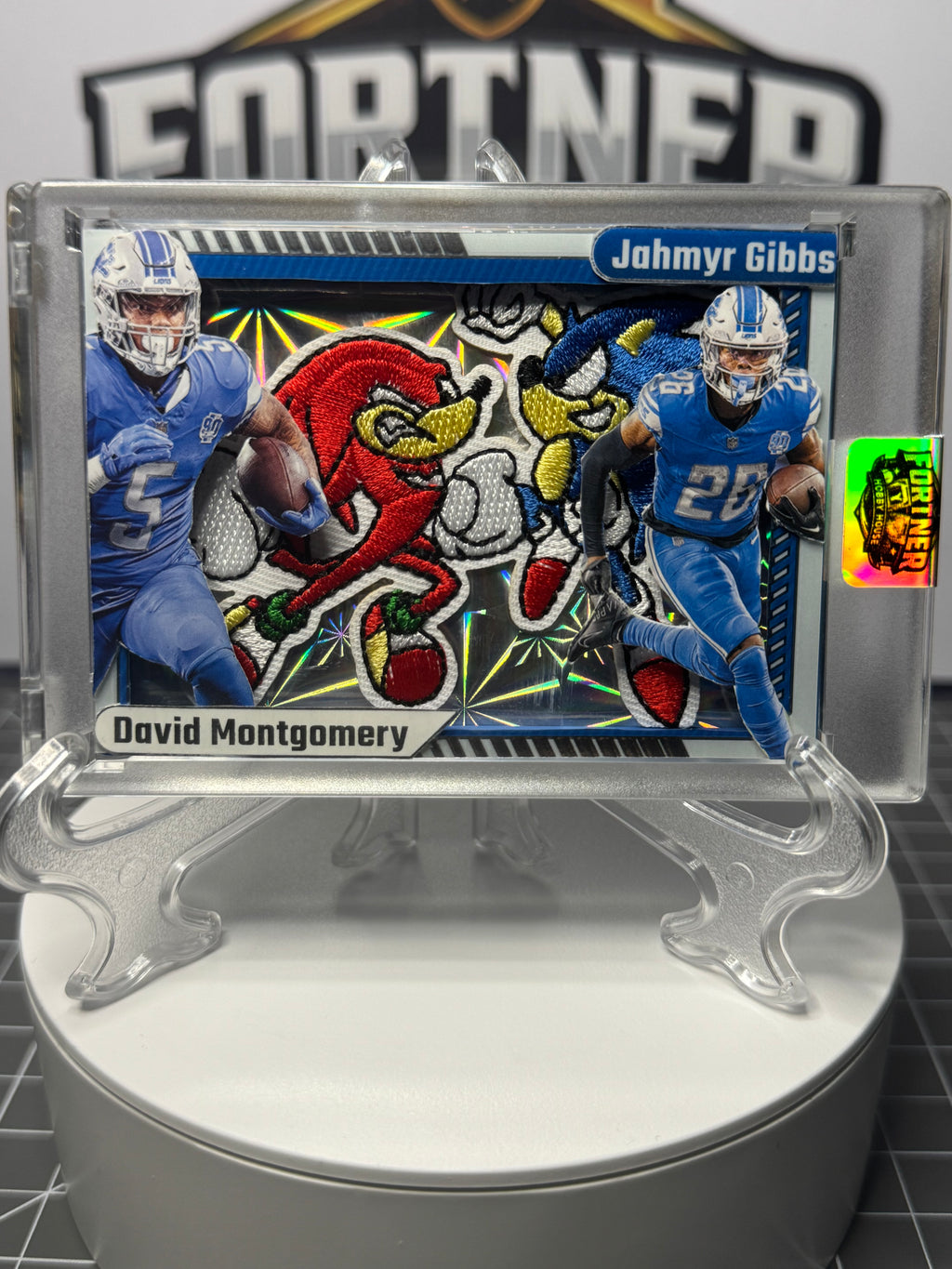 David Montgomery & Jahmyr Gibbs | Detroit Lions | 1/1 Custom Card | Sonic & Knuckles Edition