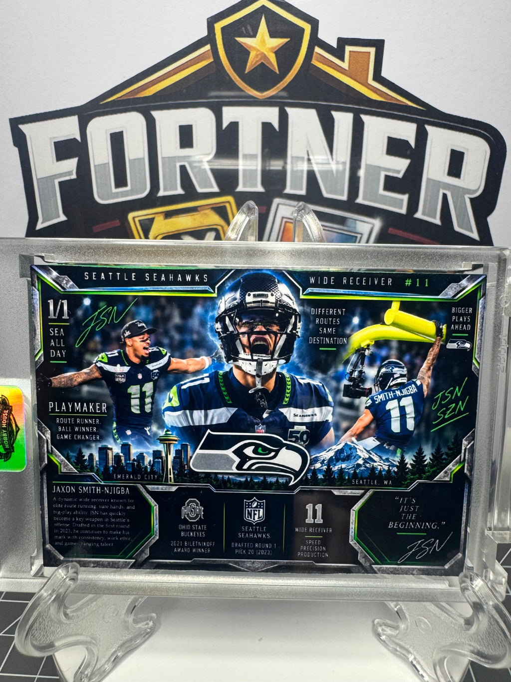 Jaxon Smith-Njigba | Seattle Seahawks | 1/1 Custom Card | JSN SZN
