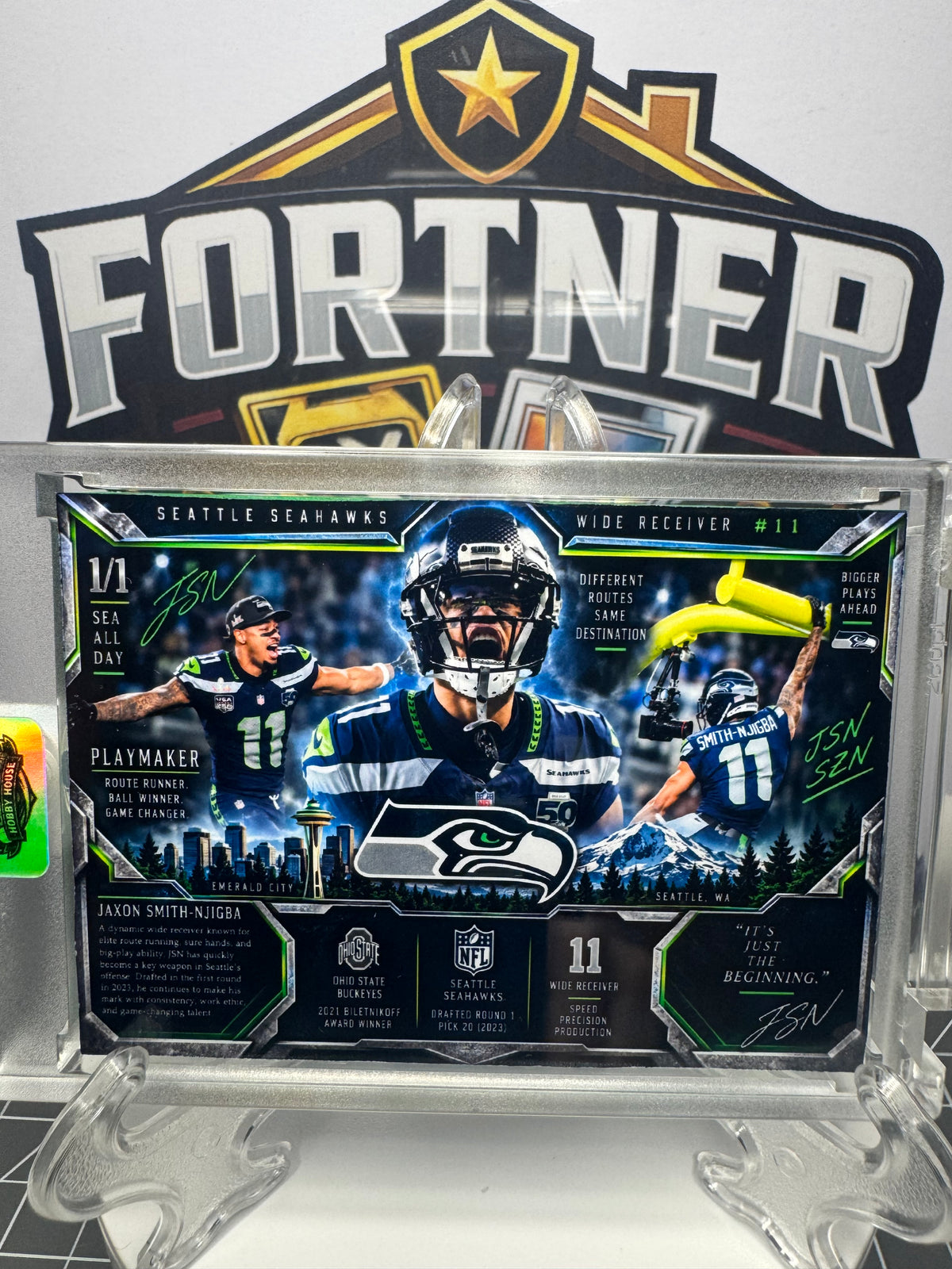 Jaxon Smith-Njigba | Seattle Seahawks | 1/1 Custom Card | JSN SZN
