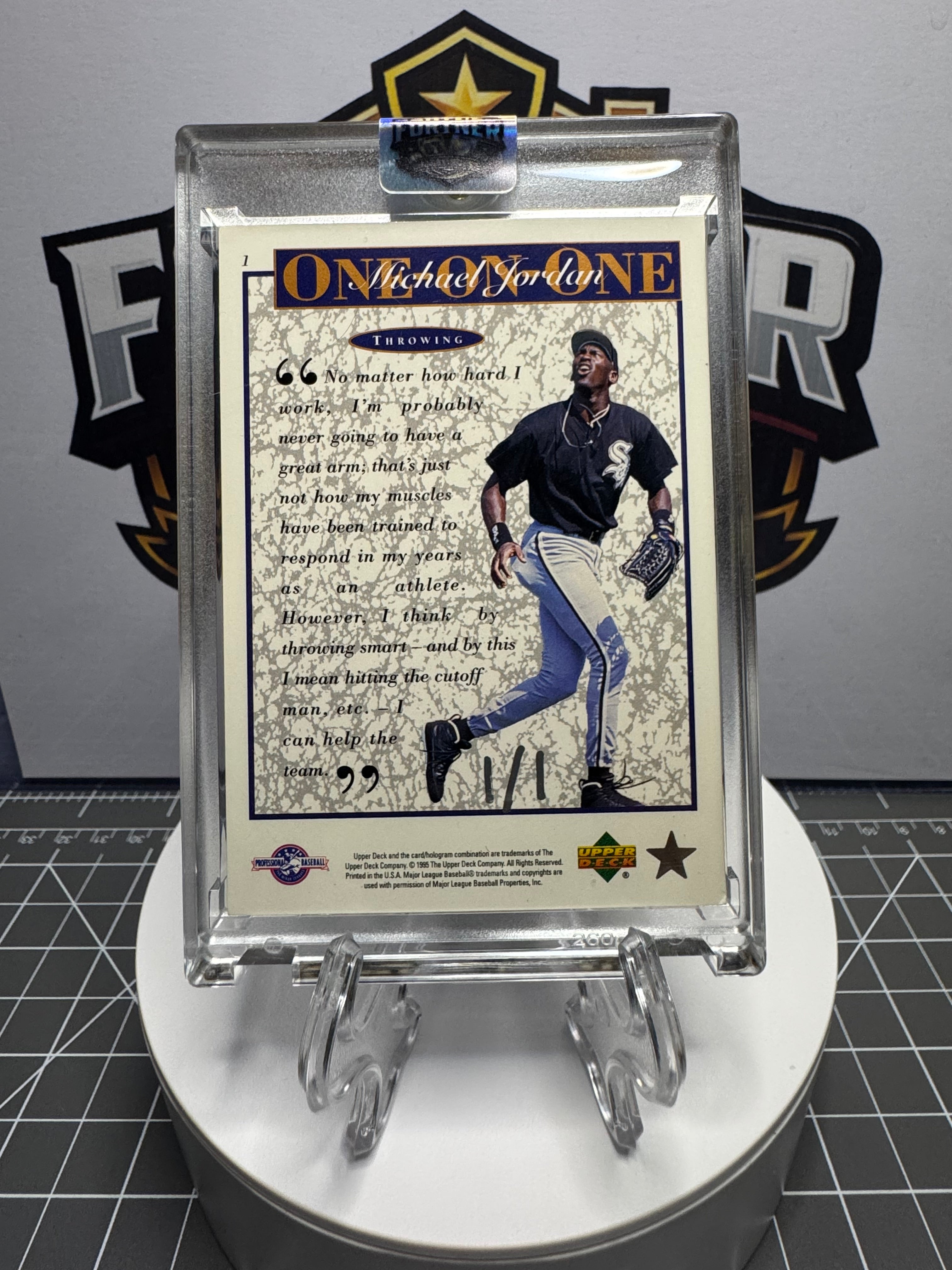 Michael Jordan | Chicago White Sox | 1/1 Custom Card | Baseball Dreams Edition