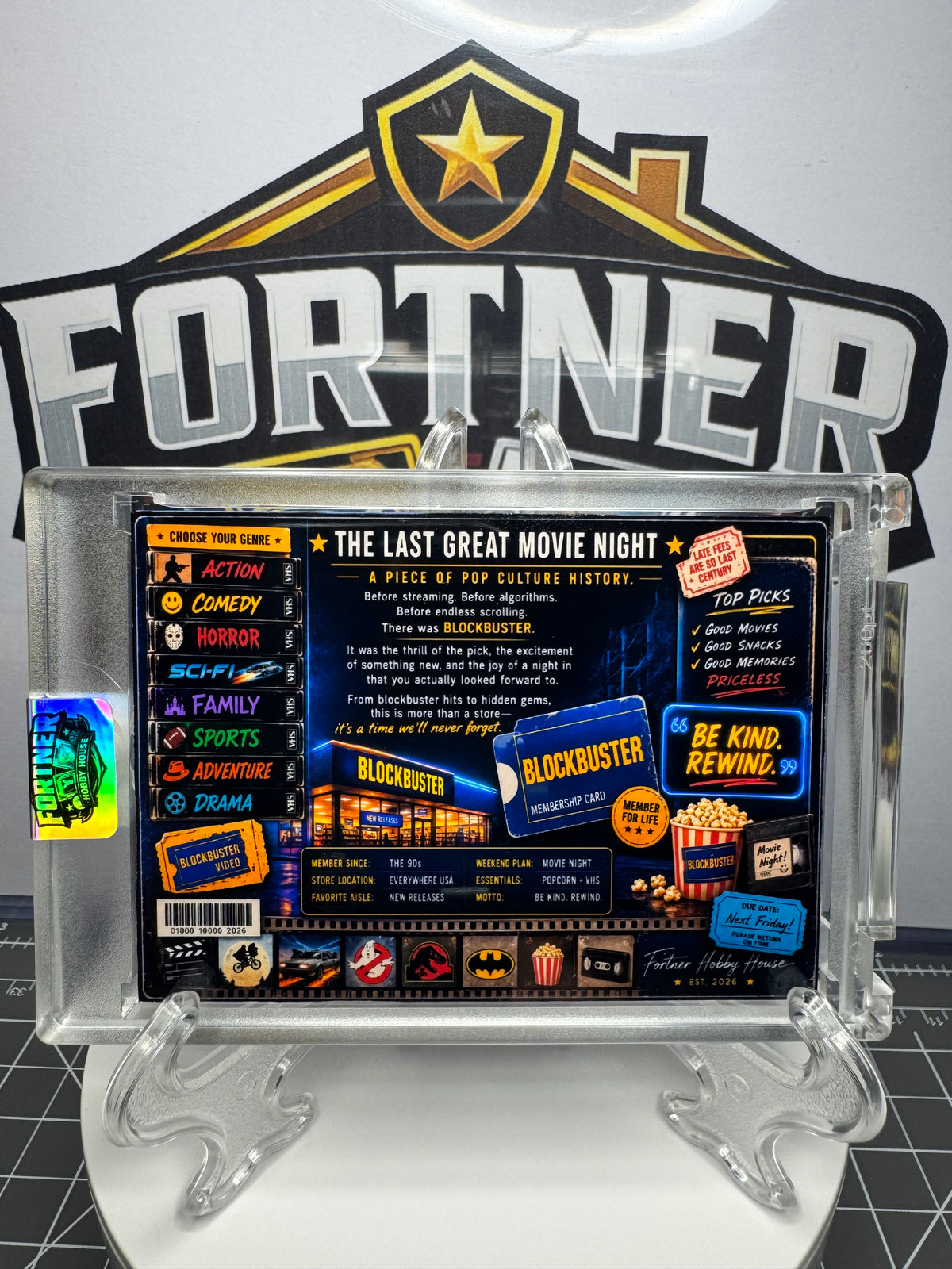 Blockbuster | Movie Night | 1/1 Custom Card | Movie Night Edition