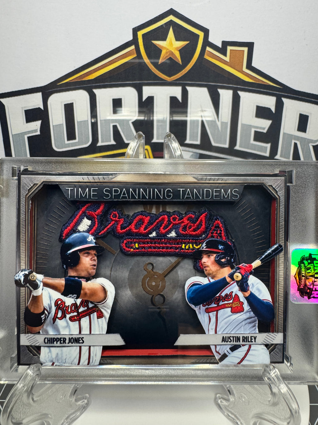Chipper Jones & Austin Riley | Atlanta Braves | 1/1 Custom Card | Time Spanning Tandems Edition