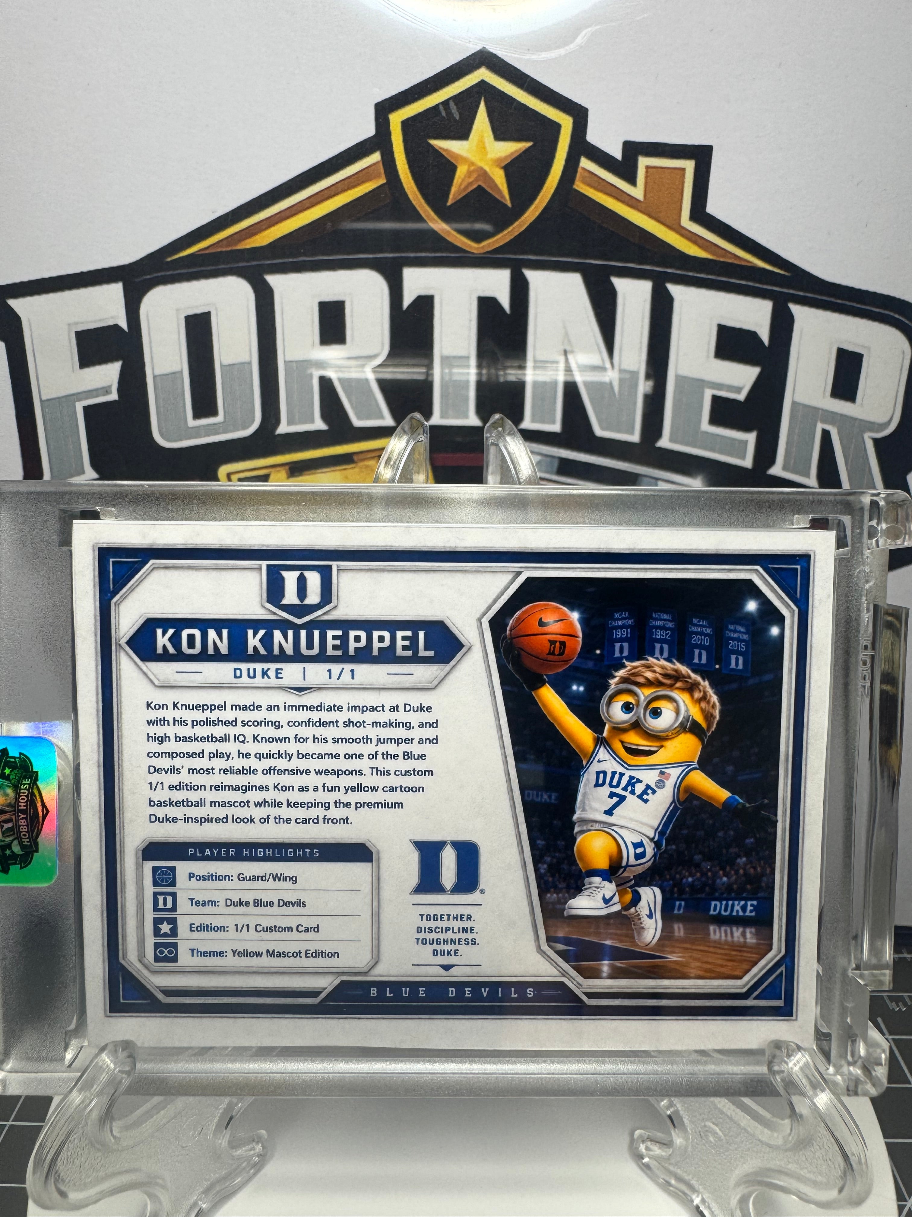 Kon Knueppel | Duke Blue Devils | 1/1 Custom Card | Minion Edition