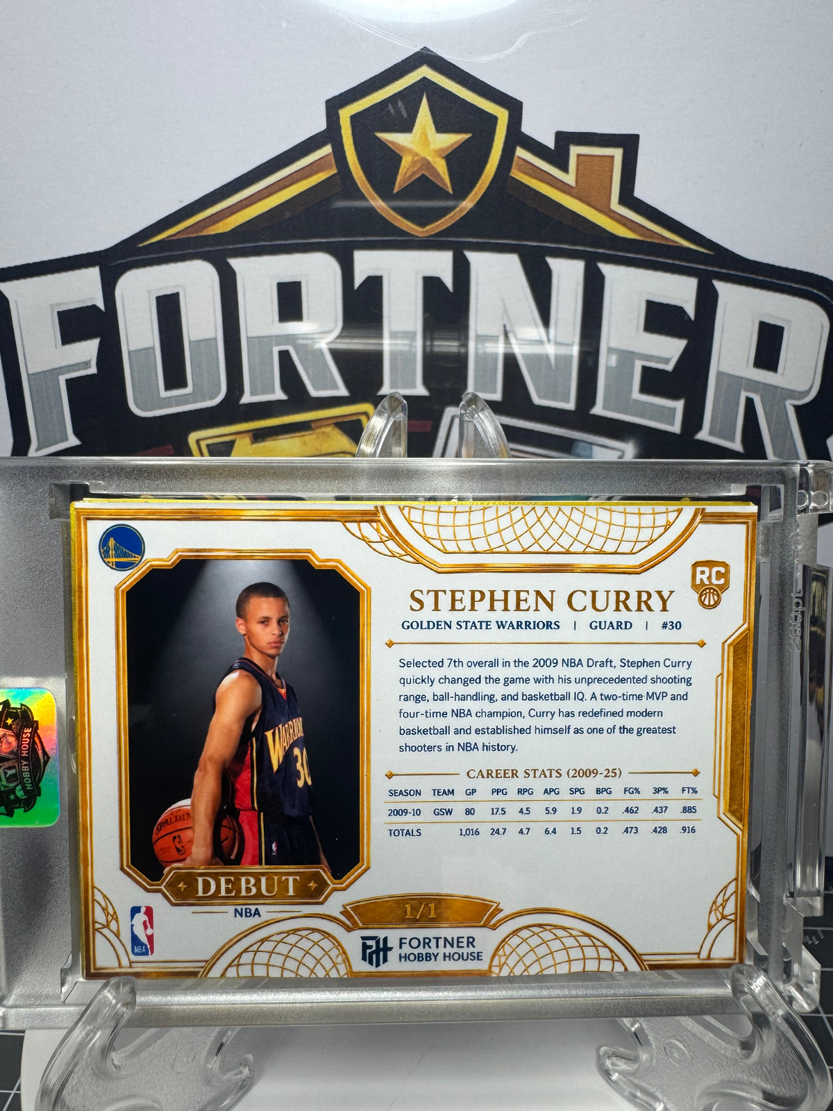 Stephen Curry | Golden State Warriors | Custom Card | NBA Debut Edition