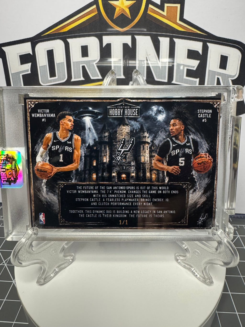 Victor Wembanyama & Stephon Castle | San Antonio Spurs | 1/1 Custom Card | Future Dynasty Edition