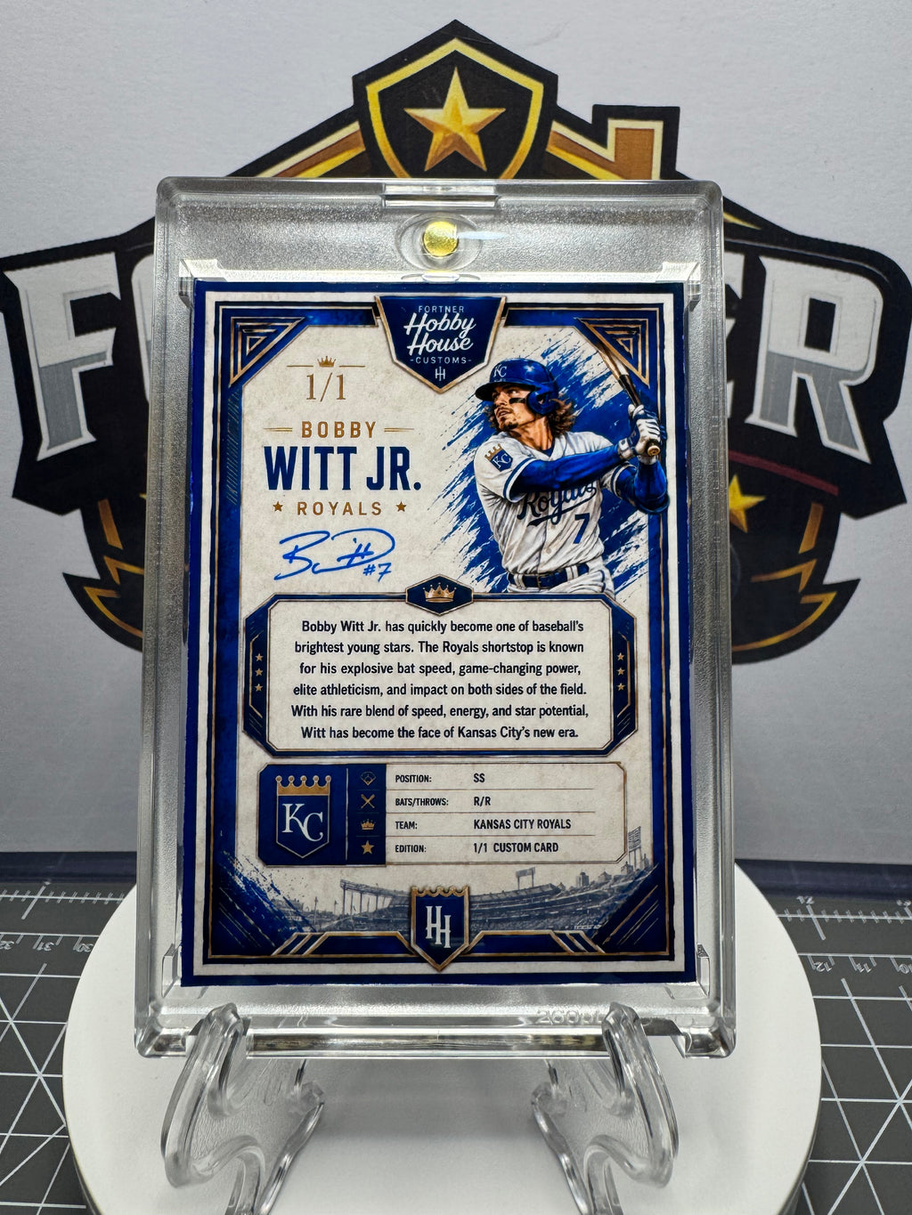 Bobby Witt Jr. | Royals | 1/1 Custom Card |Kansas City’s Crown Jewel