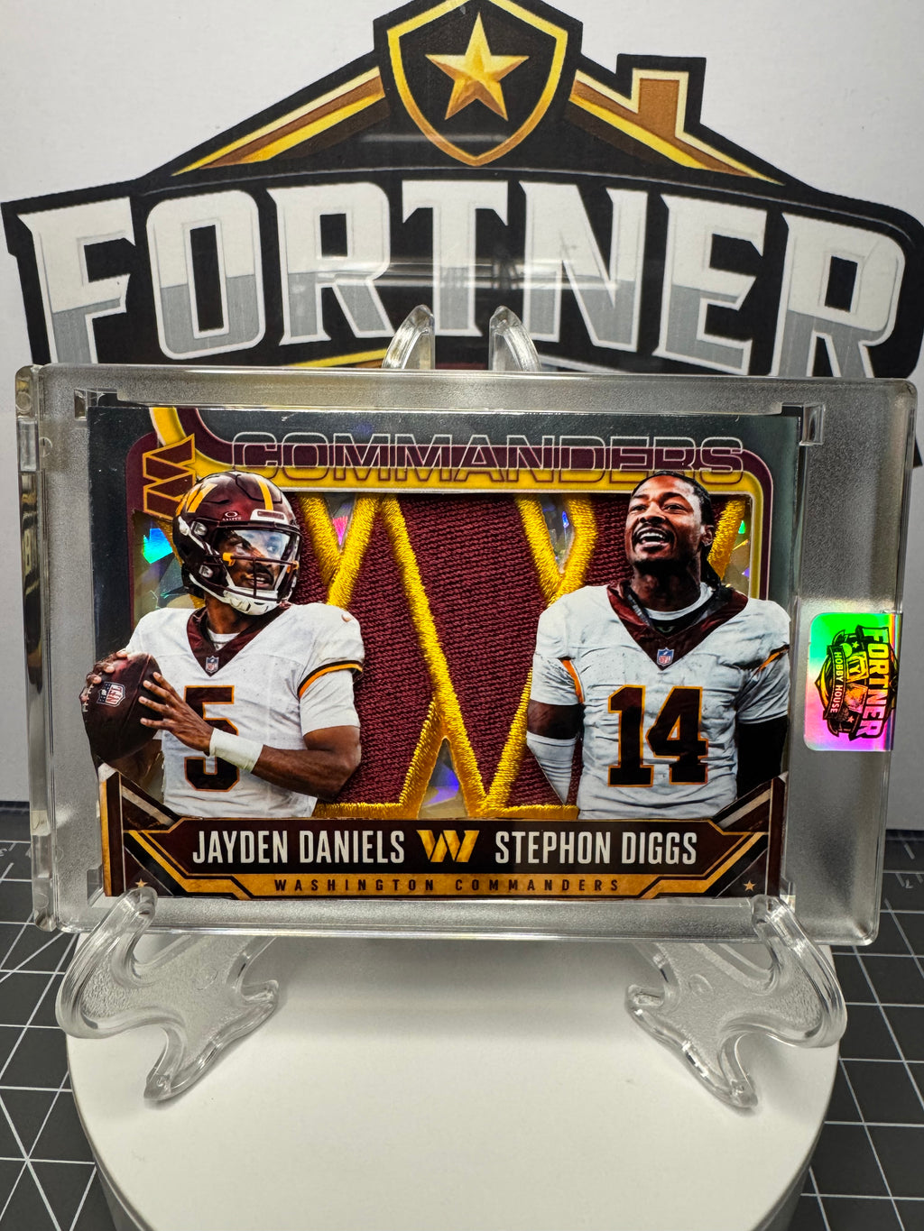 Jayden Daniels & Stephon Diggs | Washington Commanders | 1/1 Custom Card | New Weapons Edition