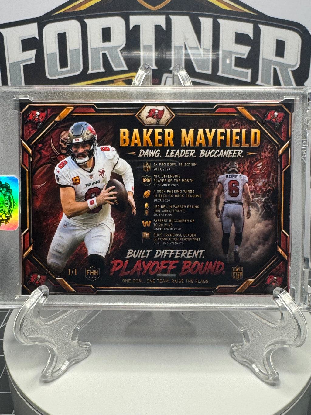 Patrick Mahomes & Travis Kelce, Baker Mayfield, Jaxson Dart & Cam Skattebo | NFL | 3-Card 1/1 Custom Card Bundle