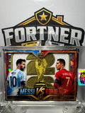 Lionel Messi & Cristiano Ronaldo | Argentina & Portugal | 1/1 Custom Card | World Cup Edition