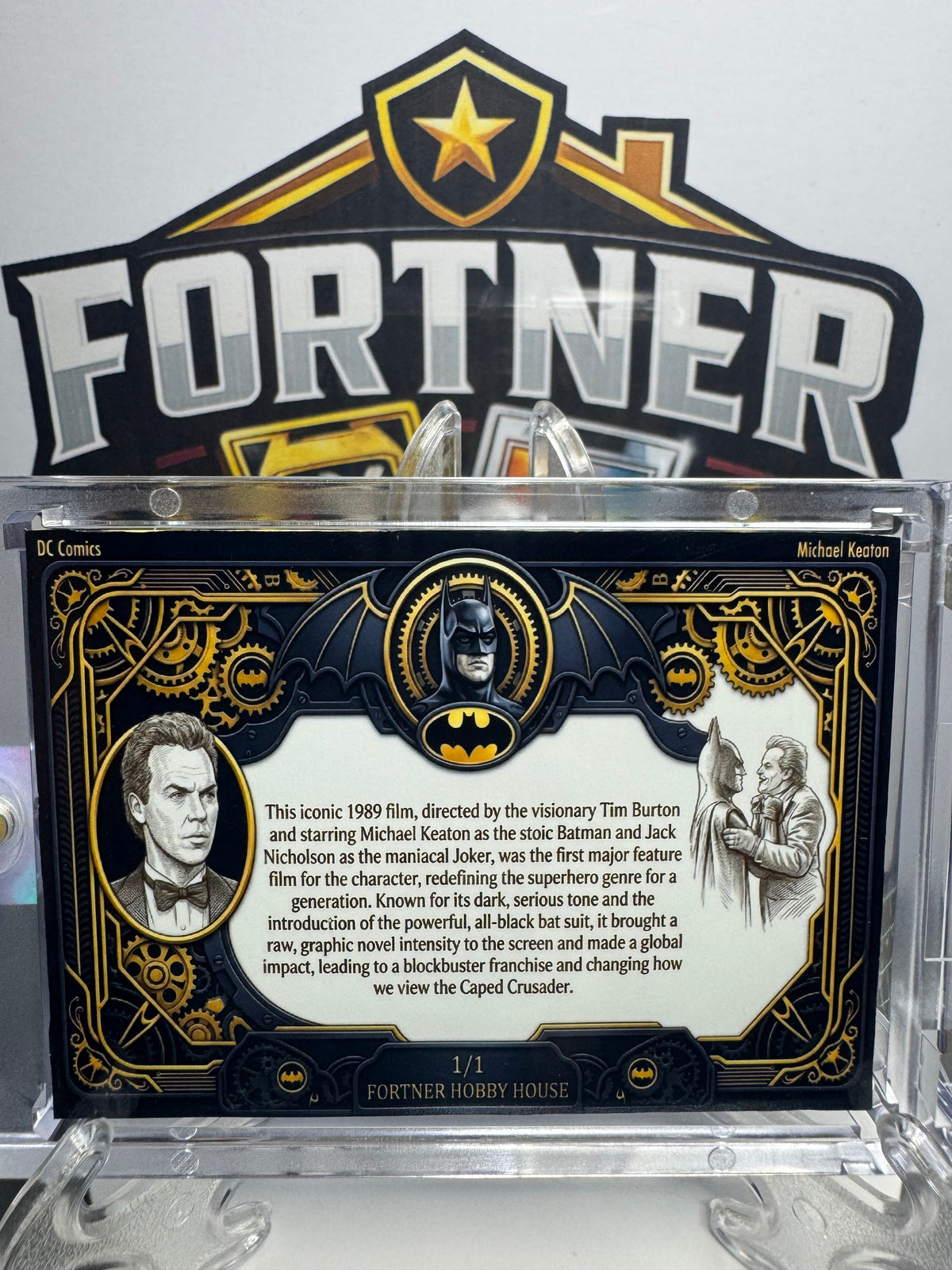 Batman | DC Comics | 1/1 Custom Card | 1989 Michael Keaton Edition