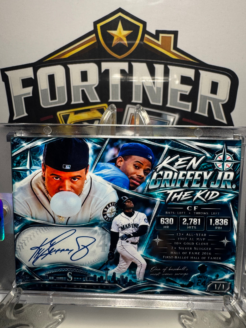 Ken Griffey Jr. | Seattle Mariners | 1/1 Custom Card | Kid Griffey