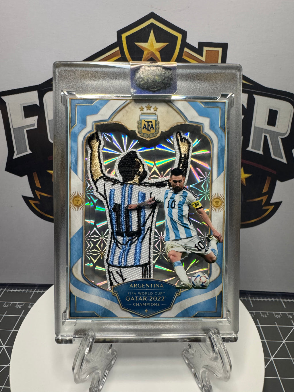 Messi | Argentina National Team | FIFA World Cup Champions | 1/1 Custom Card | Campeones del Mundo Edition
