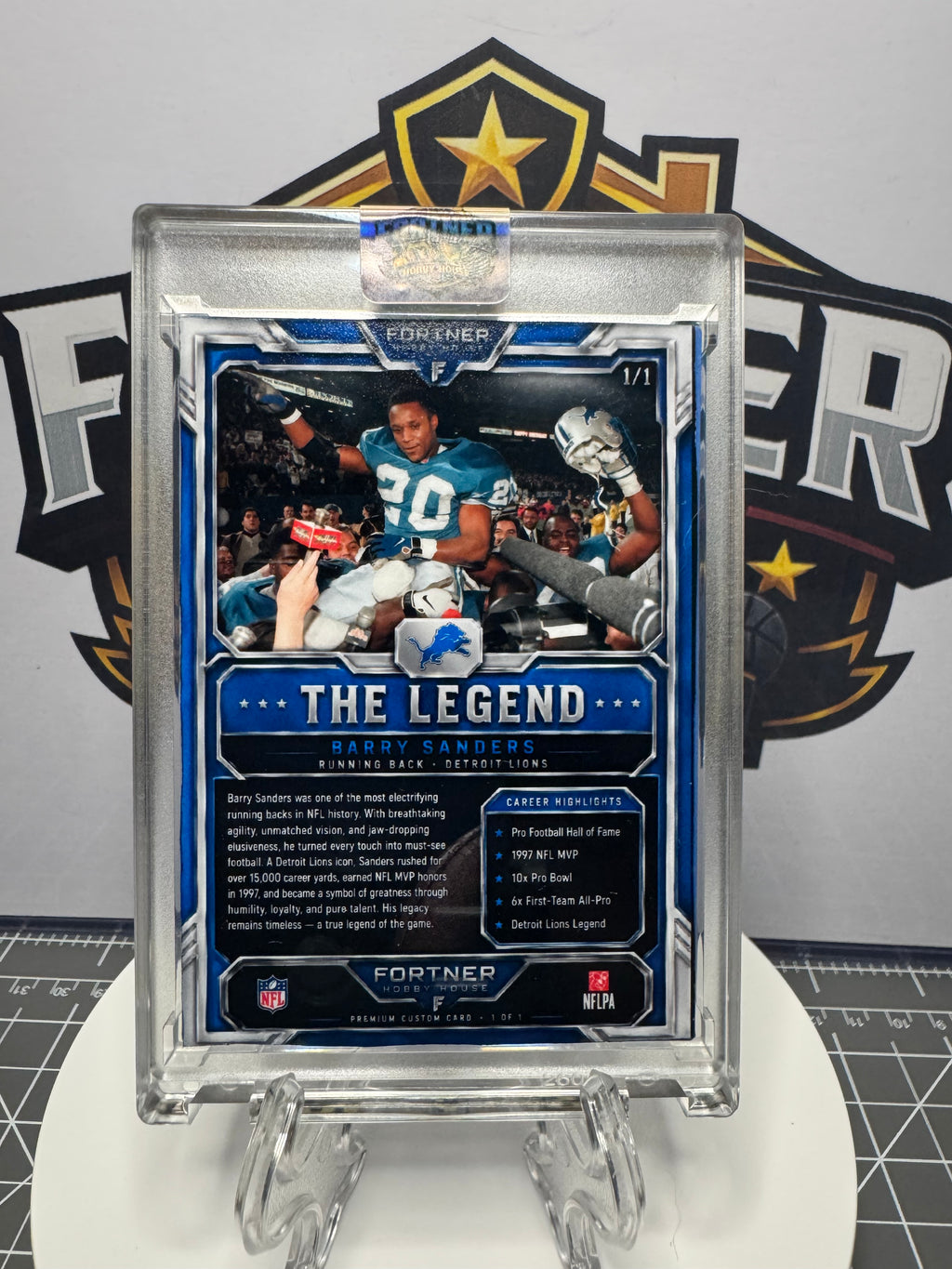 Barry Sanders + Michael Jordan & Dennis Rodman | Lions & Bulls | 1/1 Custom Card Bundle | Legends Edition