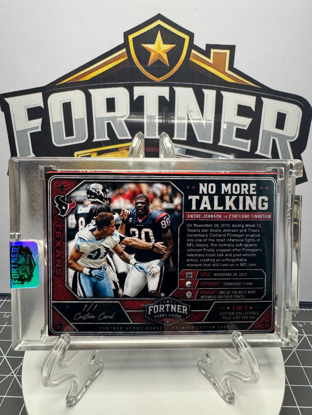 Andre Johnson | Houston Texans | 1/1 Custom Card | No More Talking Edition