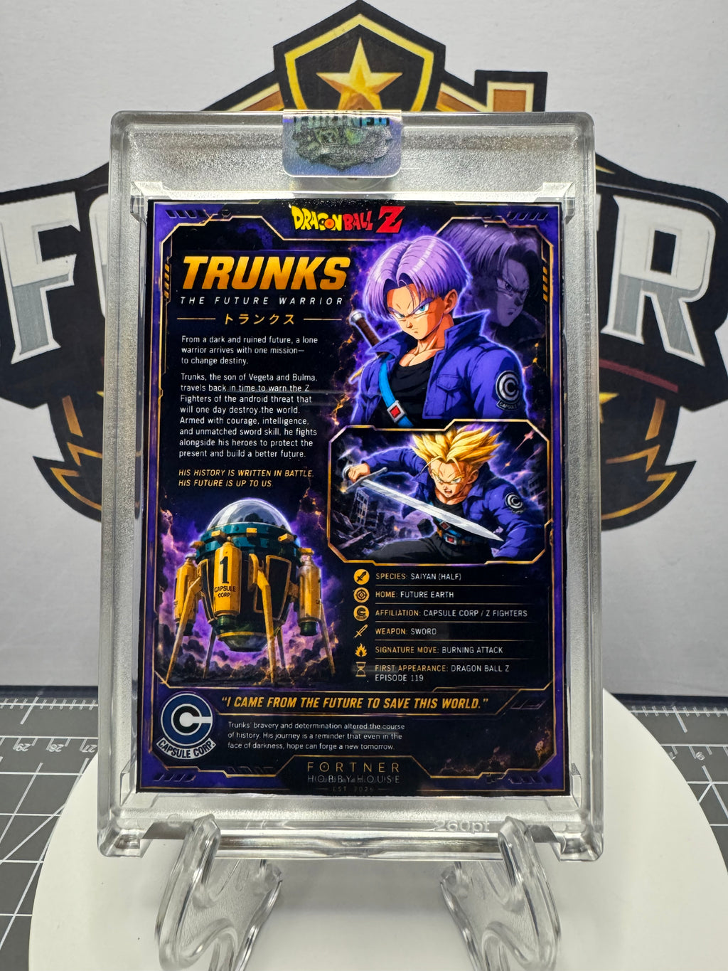 Trunks | Dragon Ball Z | 1/1 Custom Card | Hope from the Future Edition