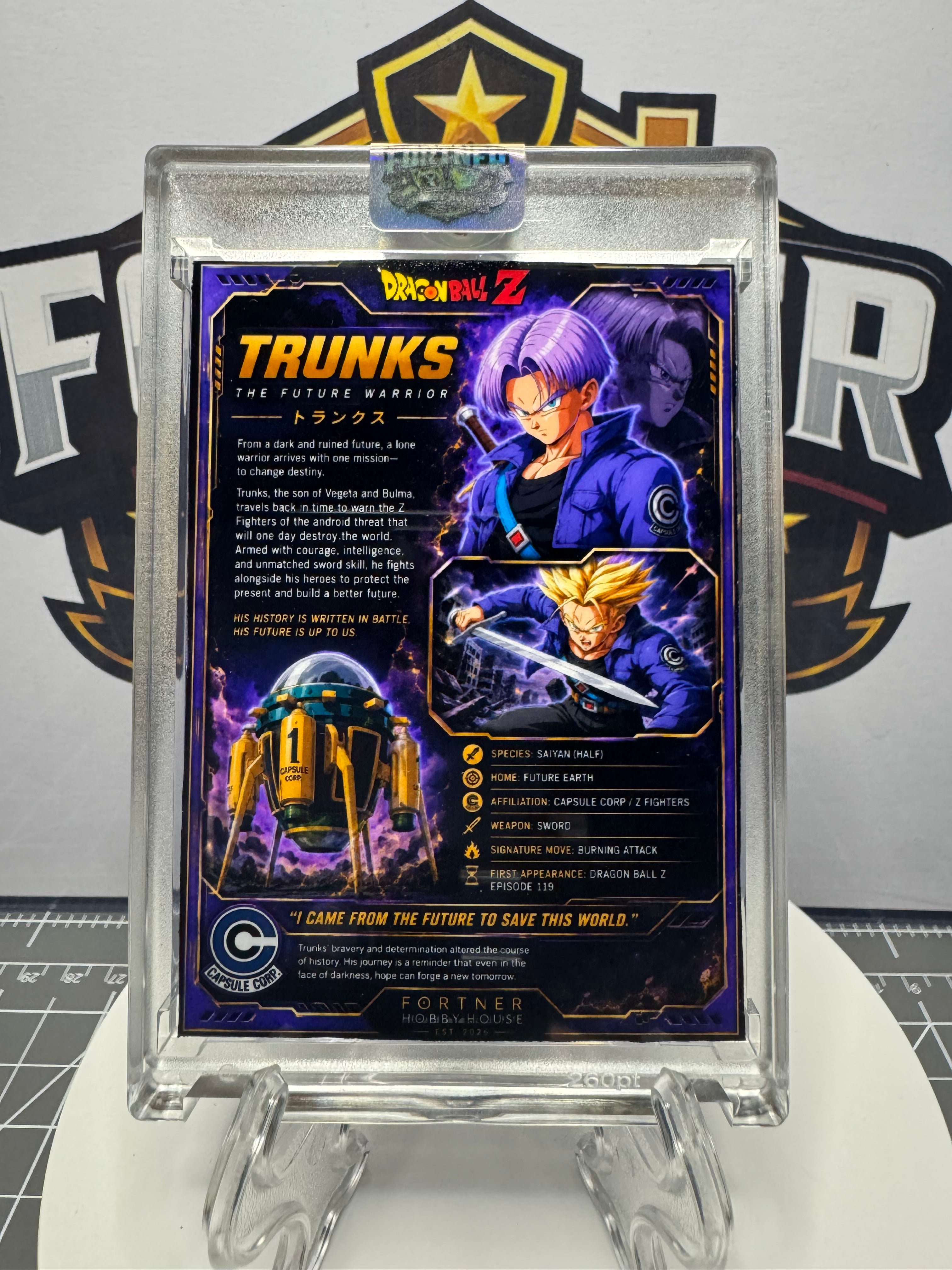 Trunks | Dragon Ball Z | 1/1 Custom Card | Hope from the Future Edition