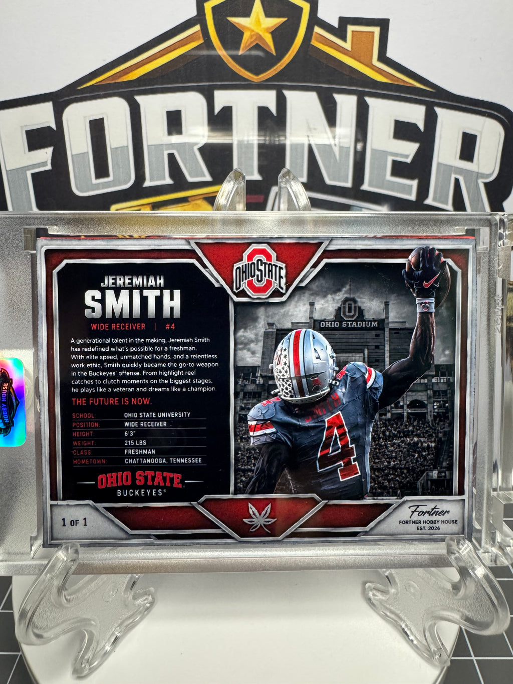 Jeremiah Smith | Ohio State | 1/1 Custom Card | Mossed Edition
