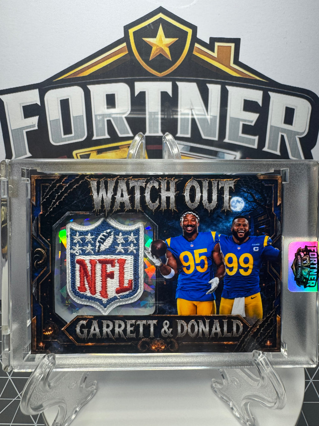 Myles Garrett & Aaron Donald | Los Angeles Rams | 1/1 Custom Card | They’re Coming for You Edition