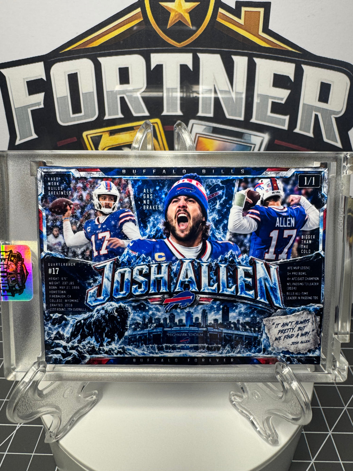 Josh Allen | Buffalo Bills | 1/1 Custom Card | Built for Buffalo Edition