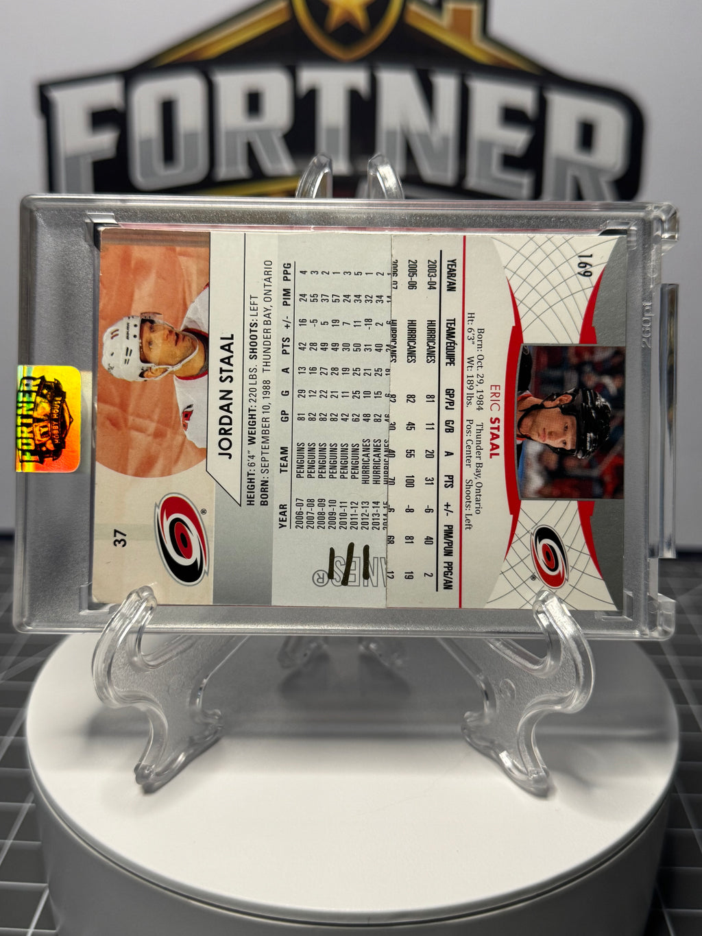 Eric Staal & Jordan Staal | Carolina Hurricanes | 1/1 Custom Card | Staal Brothers Edition