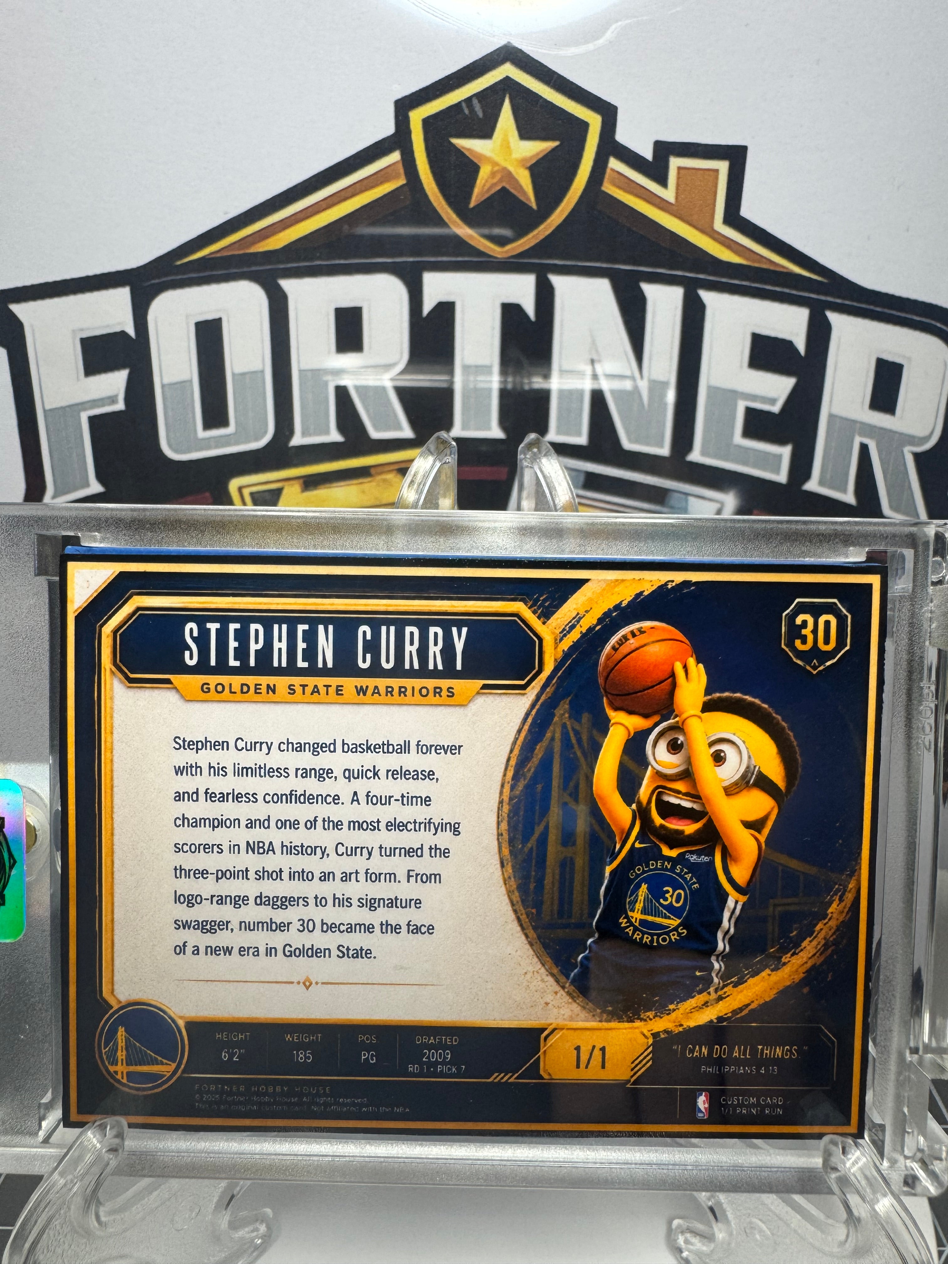 Stephen Curry | Golden State Warriors | 1/1 Custom Card | Minion Edition