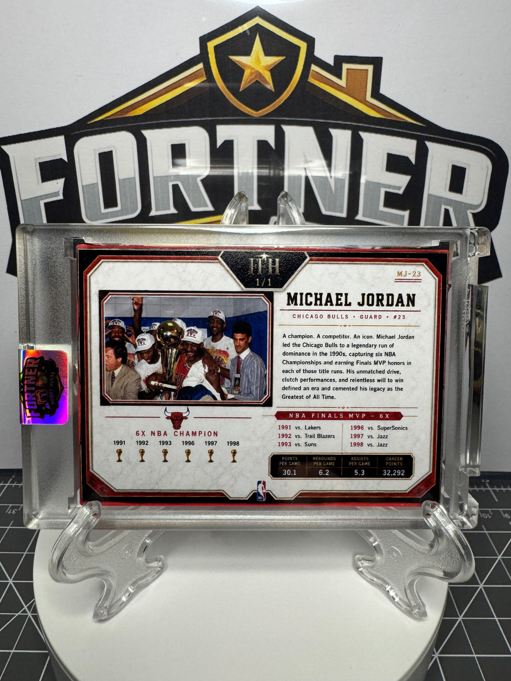Michael Jordan | Chicago Bulls | 1/1 Custom Card | Championship Legacy Edition
