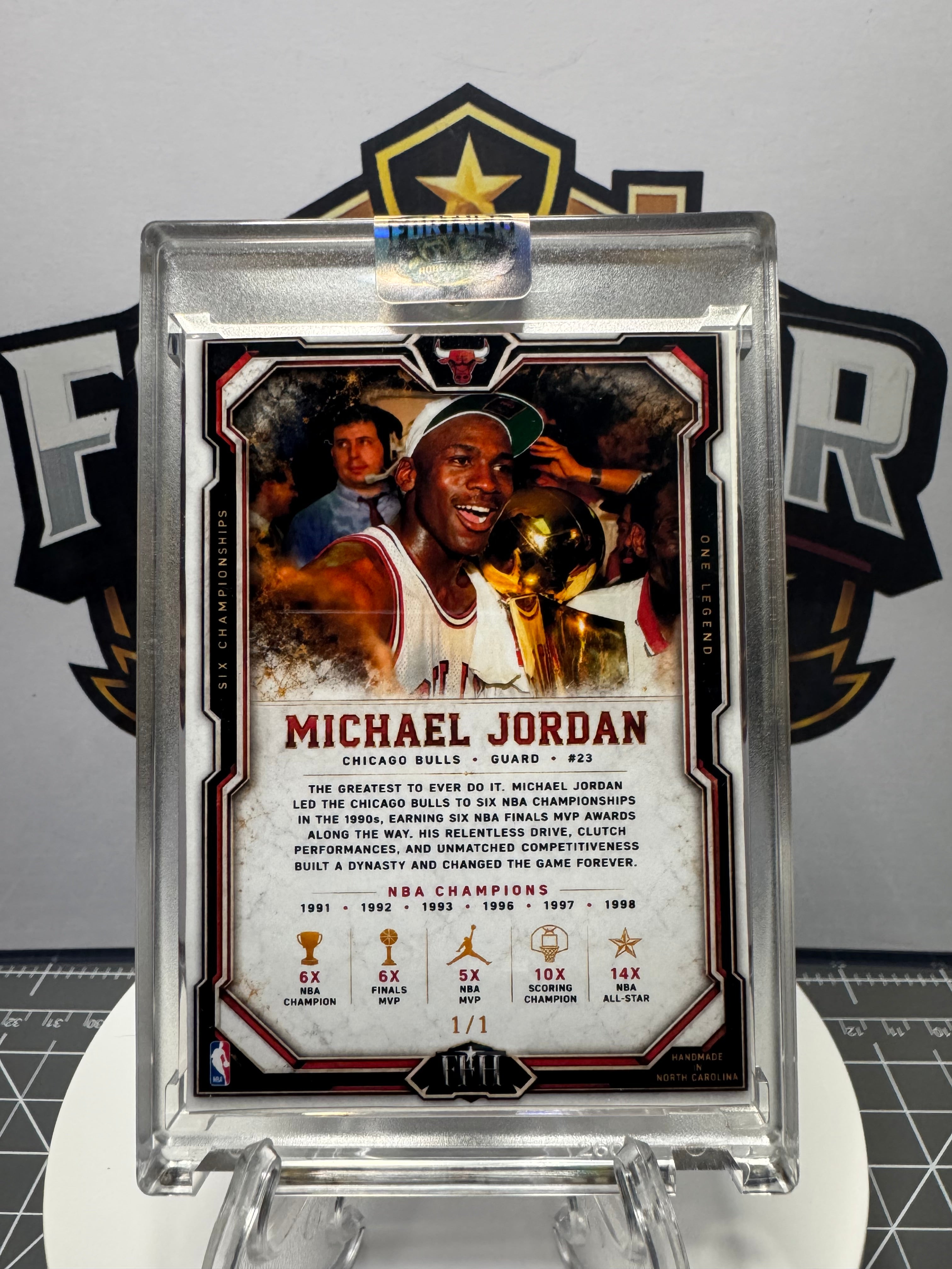 Michael Jordan | Chicago Bulls | 1/1 Custom Card | Champion Monroe Edition