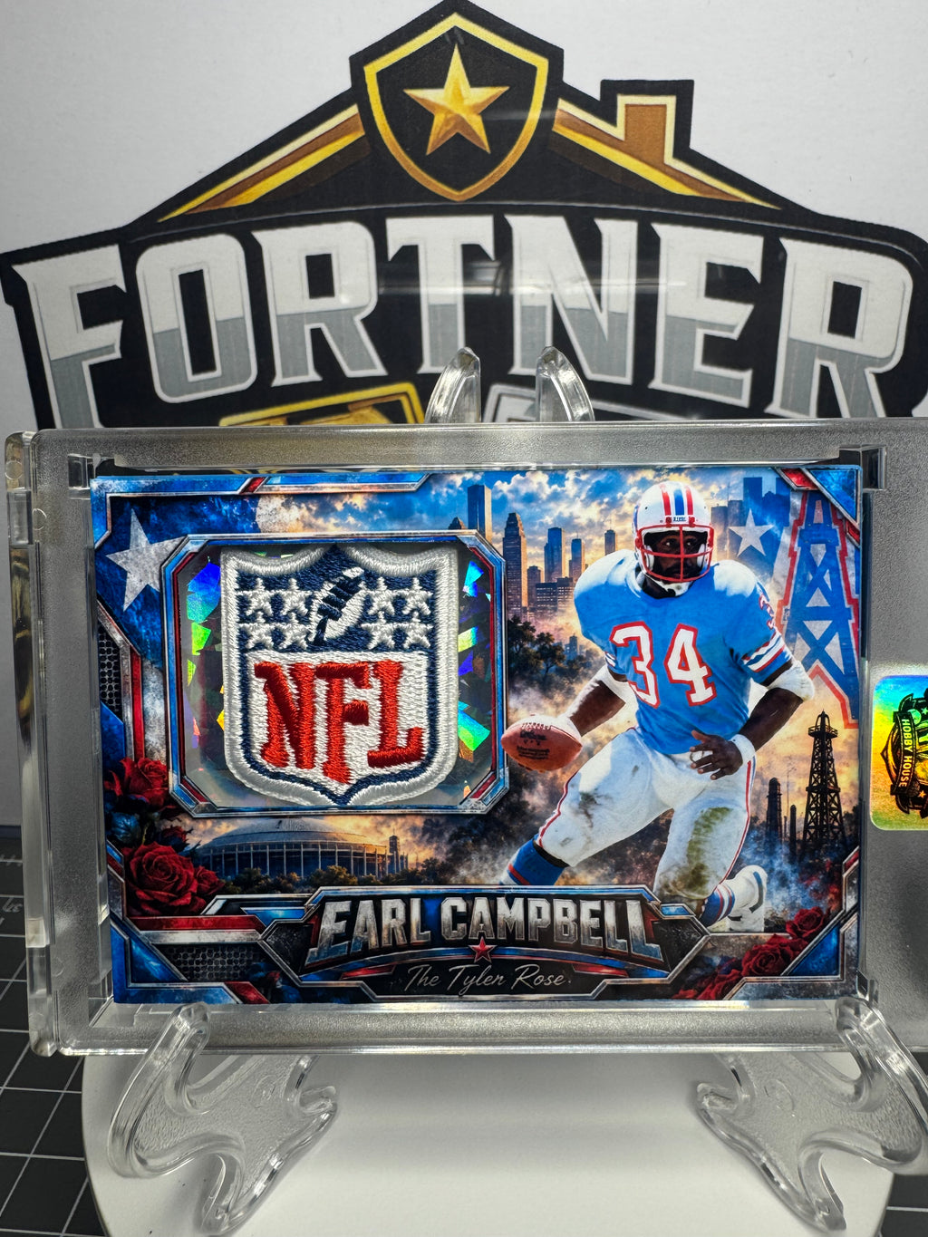 Earl Campbell | Houston Oilers | 1/1 Custom Card | The Tyler Rose