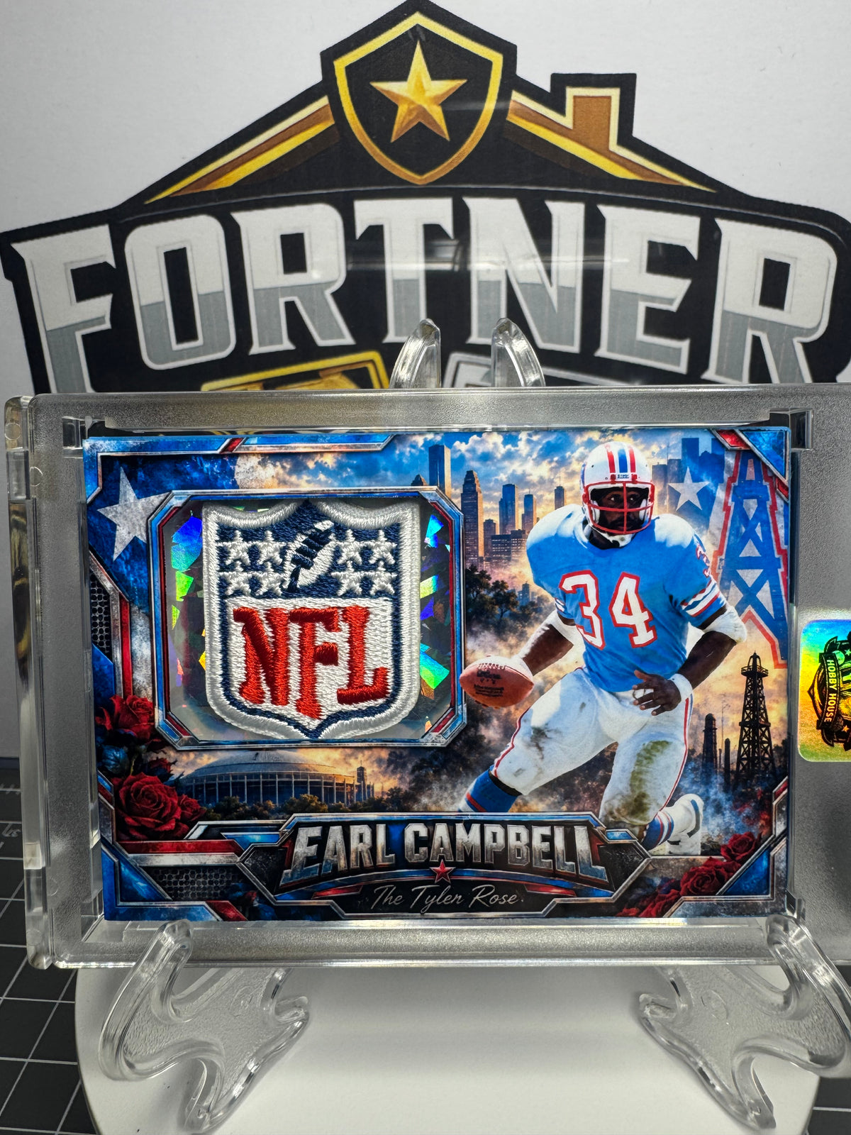 Earl Campbell | Houston Oilers | 1/1 Custom Card | The Tyler Rose