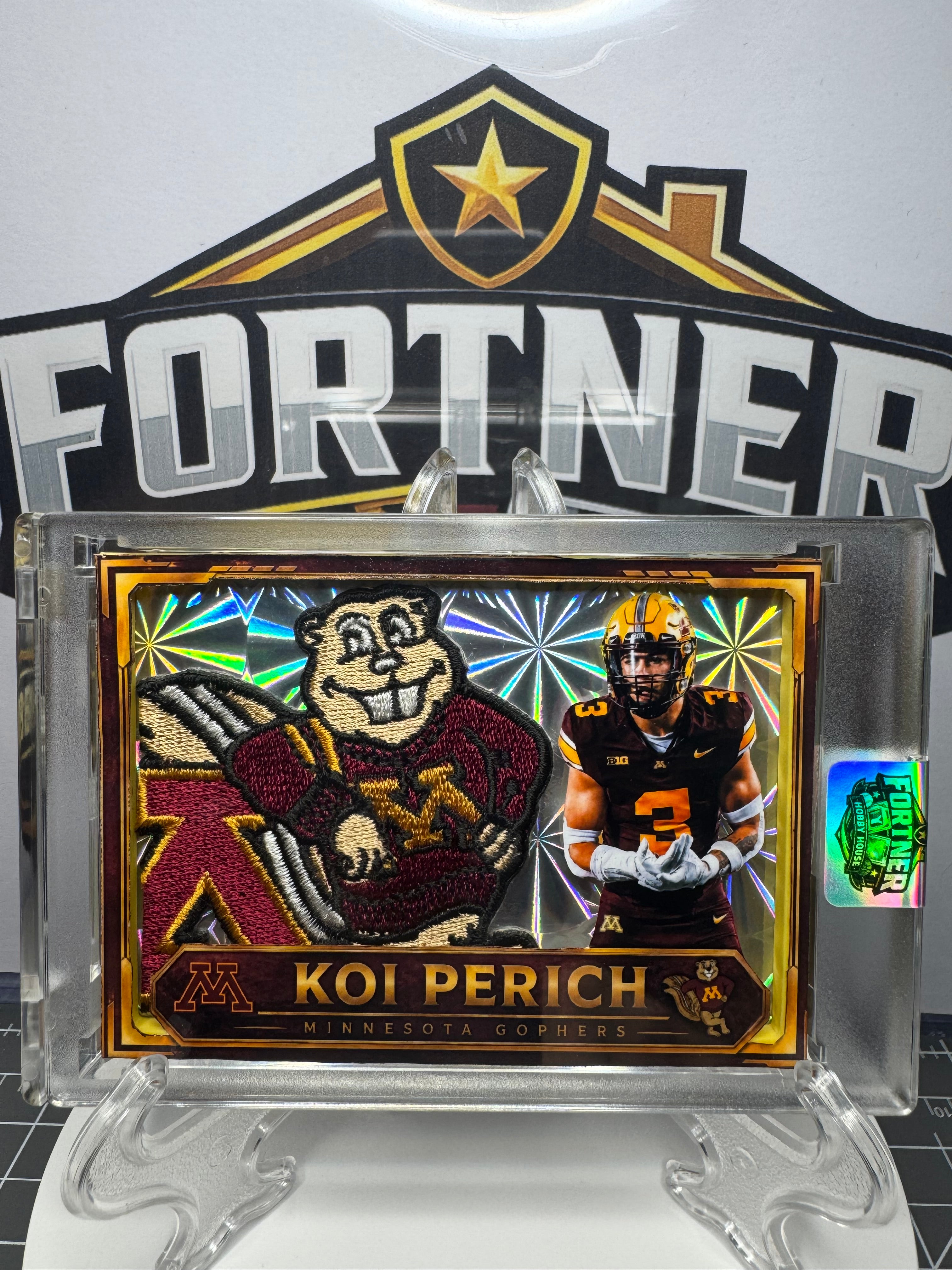 Koi Perich | Minnesota Gophers | 1/1 Custom Card | Golden Gopher Tough Edition