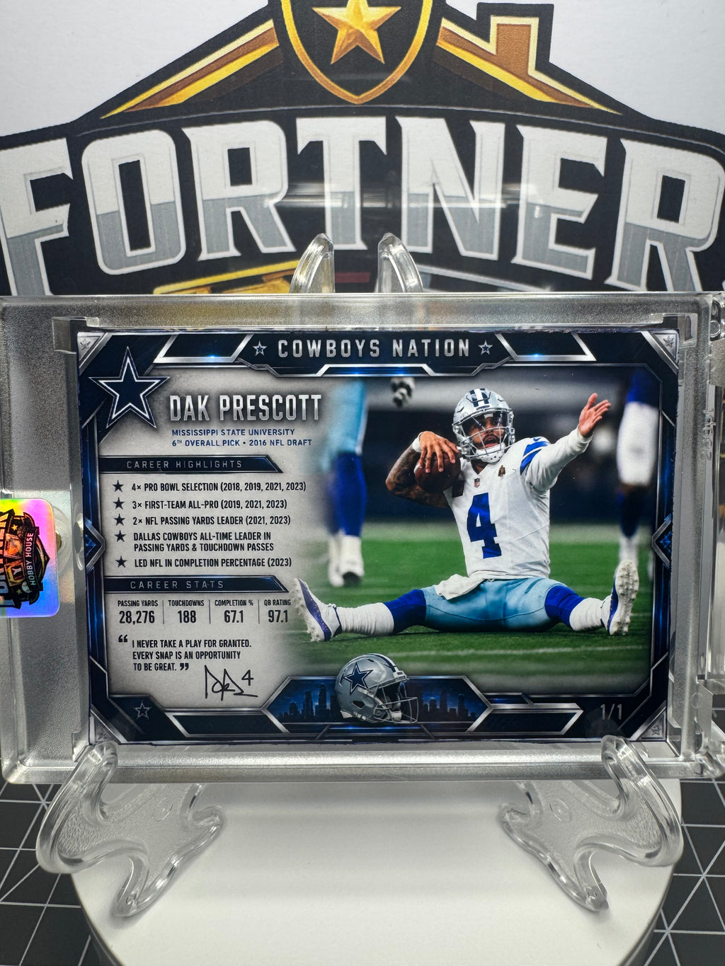 Dak Prescott | Dallas Cowboys | 1/1 Custom Card | Cowboys Nation Edition