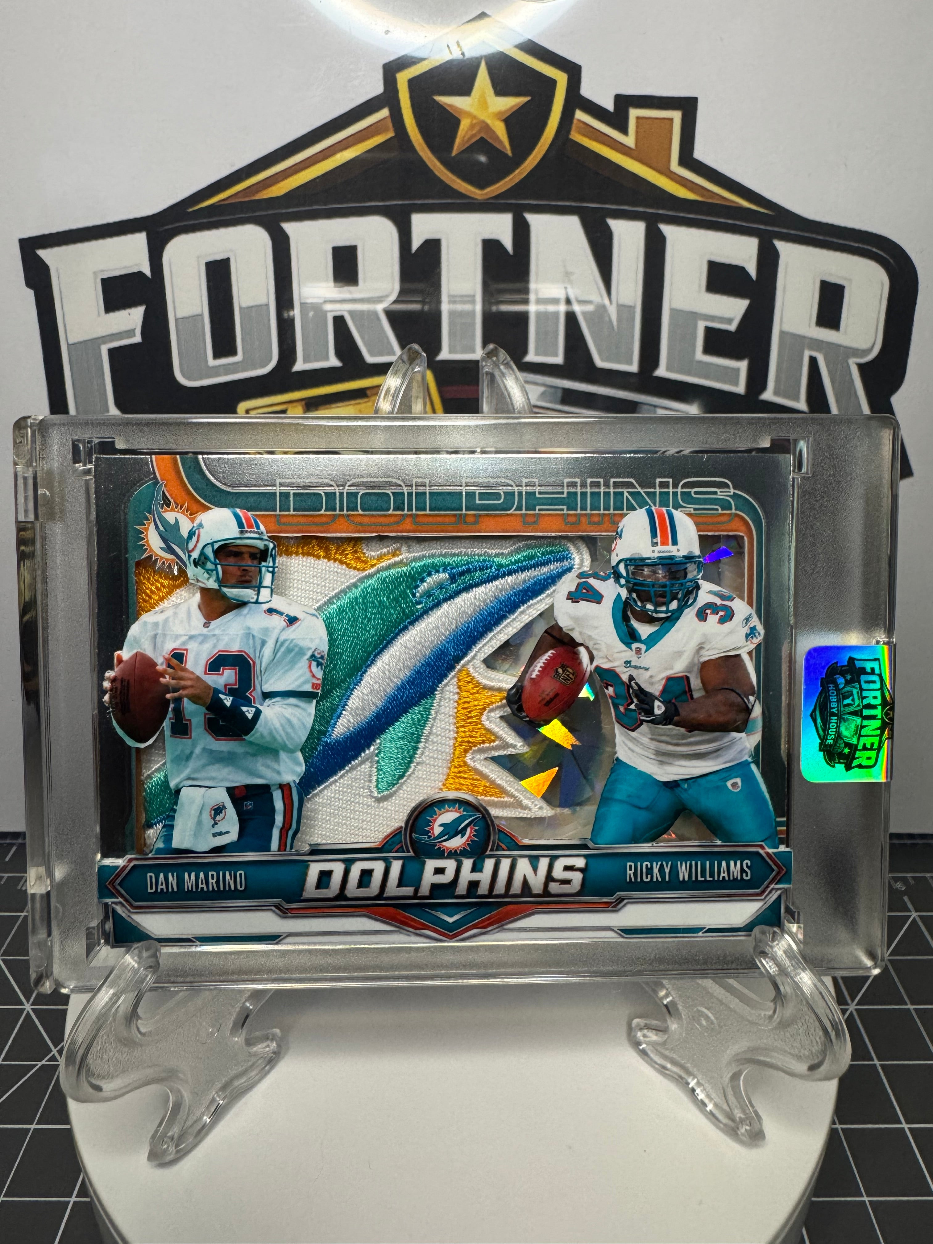 Dan Marino & Ricky Williams | Miami Dolphins | 1/1 Custom Card | Alternate Timeline Edition