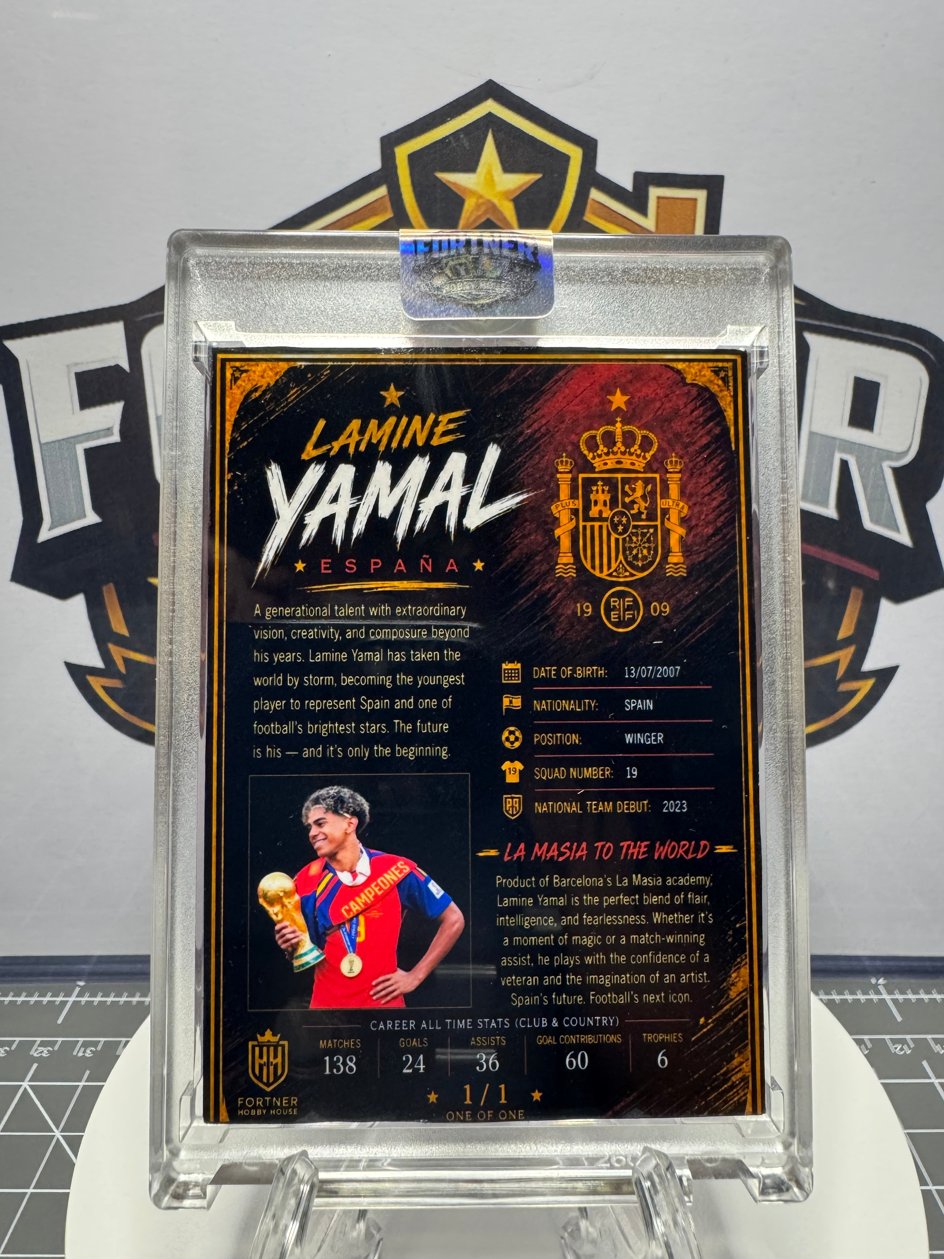 Lamine Yamal | Spain | 1/1 Custom Card | World Cup Champions Edition