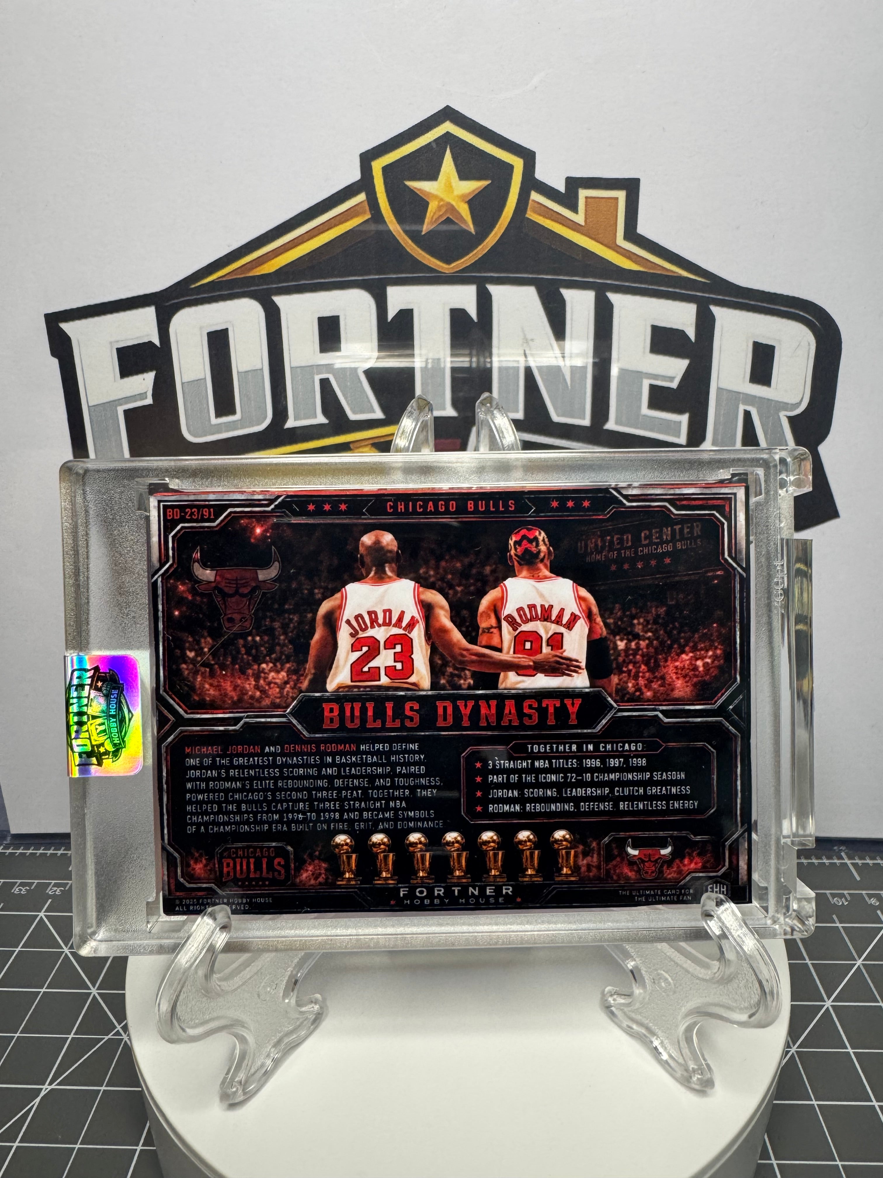 Barry Sanders + Michael Jordan & Dennis Rodman | Lions & Bulls | 1/1 Custom Card Bundle | Legends Edition