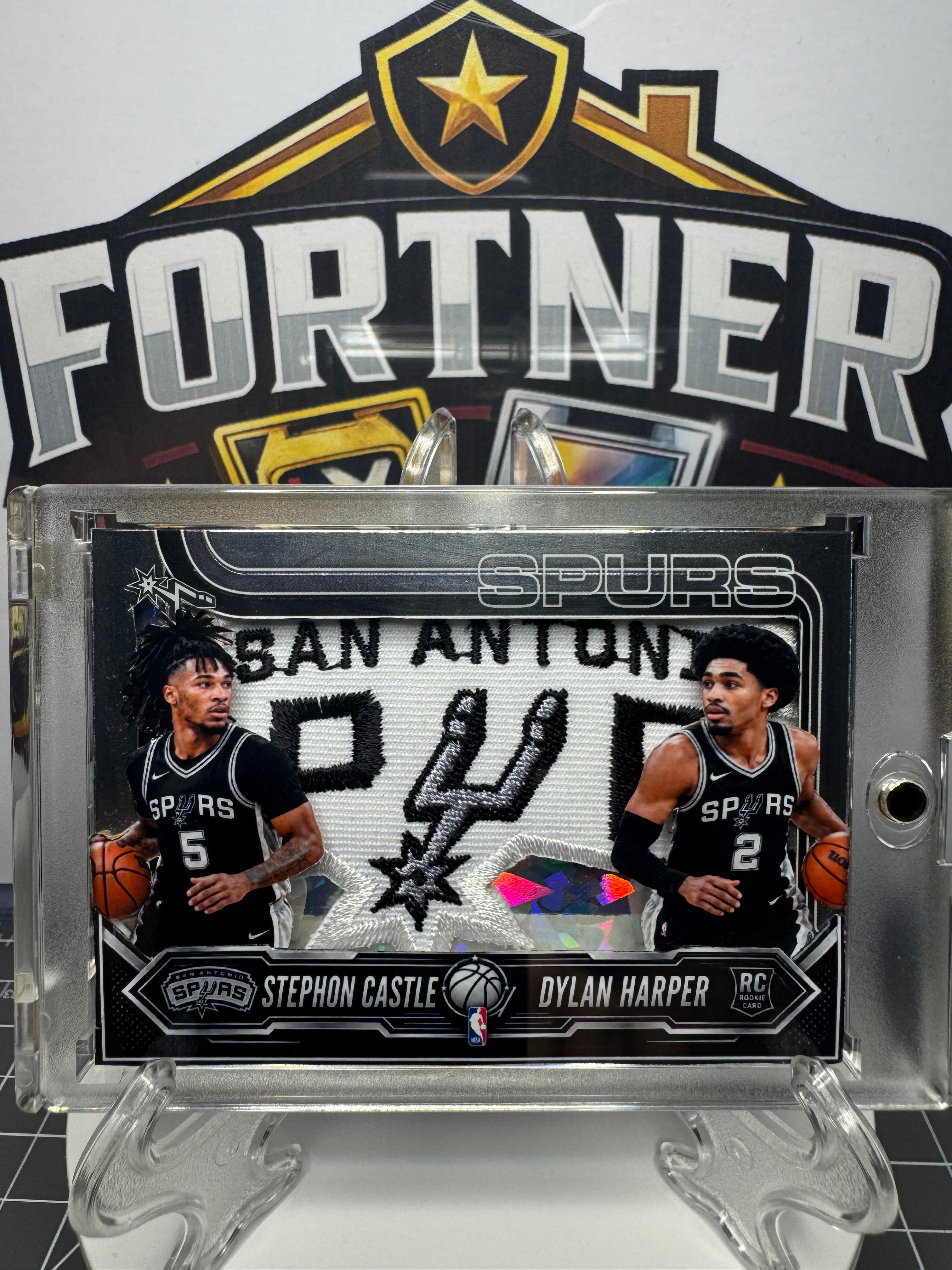 CeeDee Lamb / George Pickens & Stephon Castle / Dylan Harper | Cowboys / Spurs | 1/1 Custom 2 Card Bundle