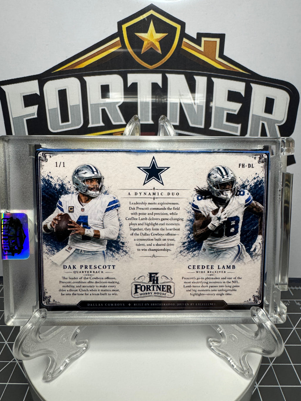 Kobe Bryant + Dak Prescott & CeeDee Lamb | 2-Card 1/1 Custom Bundle