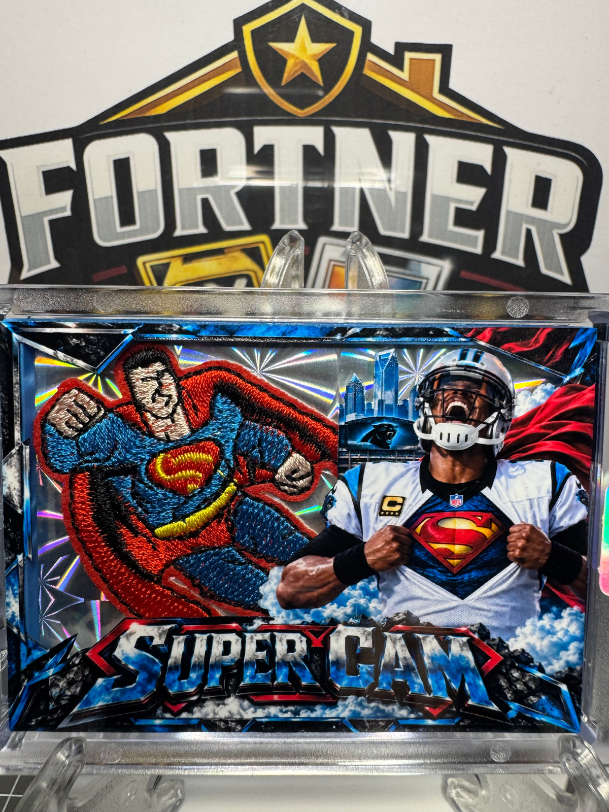 Cam Newton | Carolina Panthers | 1/1 Custom Card | Superman Cam Edition