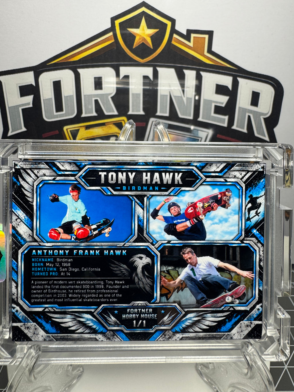 Tony Hawk | Skateboarding Legend | 1/1 Custom Card | Birdman Edition