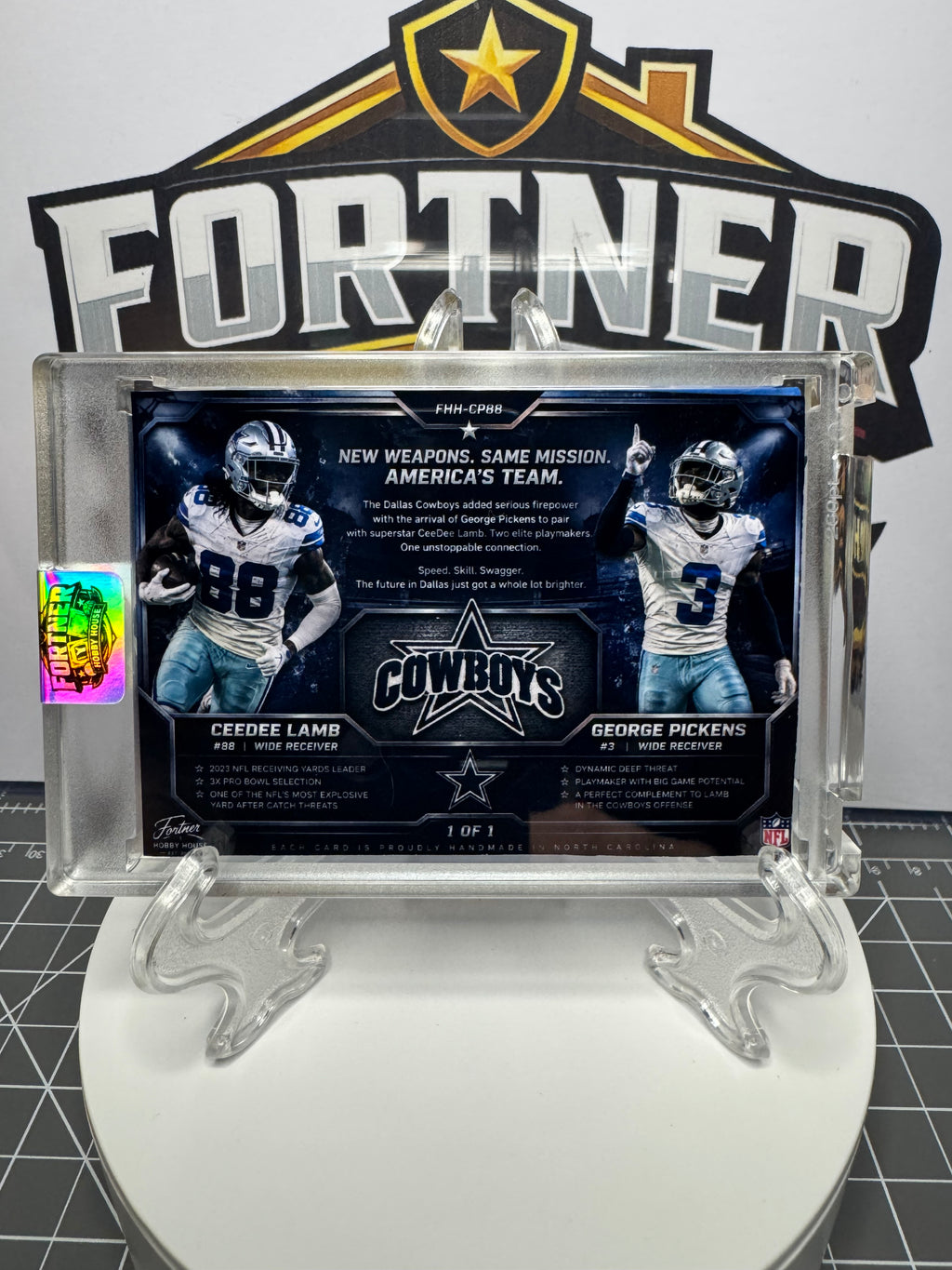 CeeDee Lamb & George Pickens | Dallas Cowboys | 1/1 Custom Card | America’s Team Edition