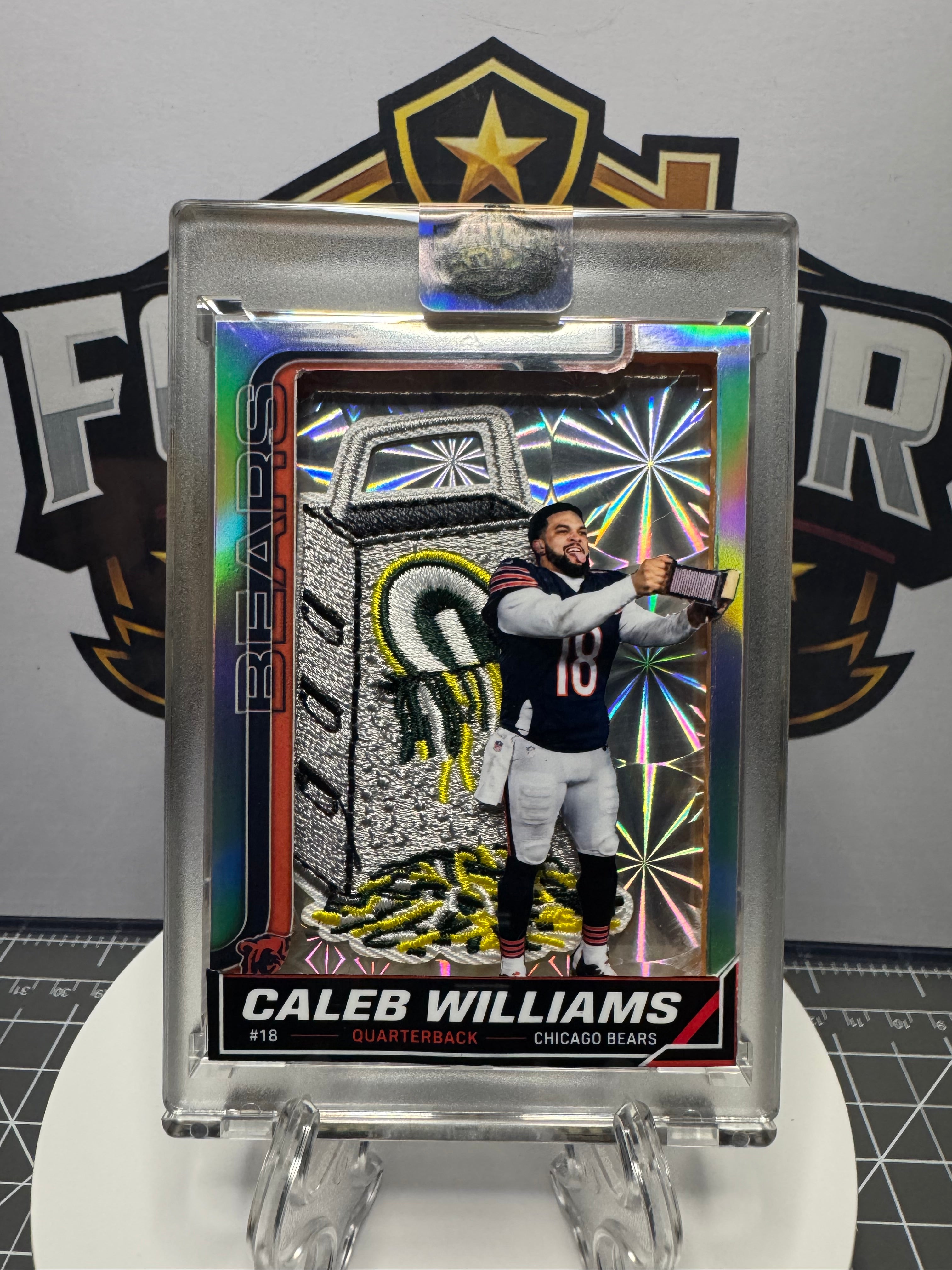 Caleb Williams | Chicago Bears | 1/1 Custom Card | Cheese Grater Edition