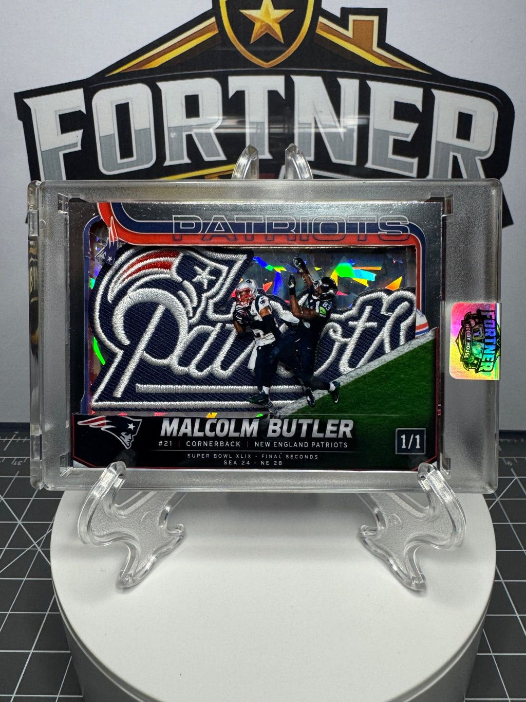Malcolm Butler | New England Patriots | 1/1 Custom Card | Goal Line Pick Edition