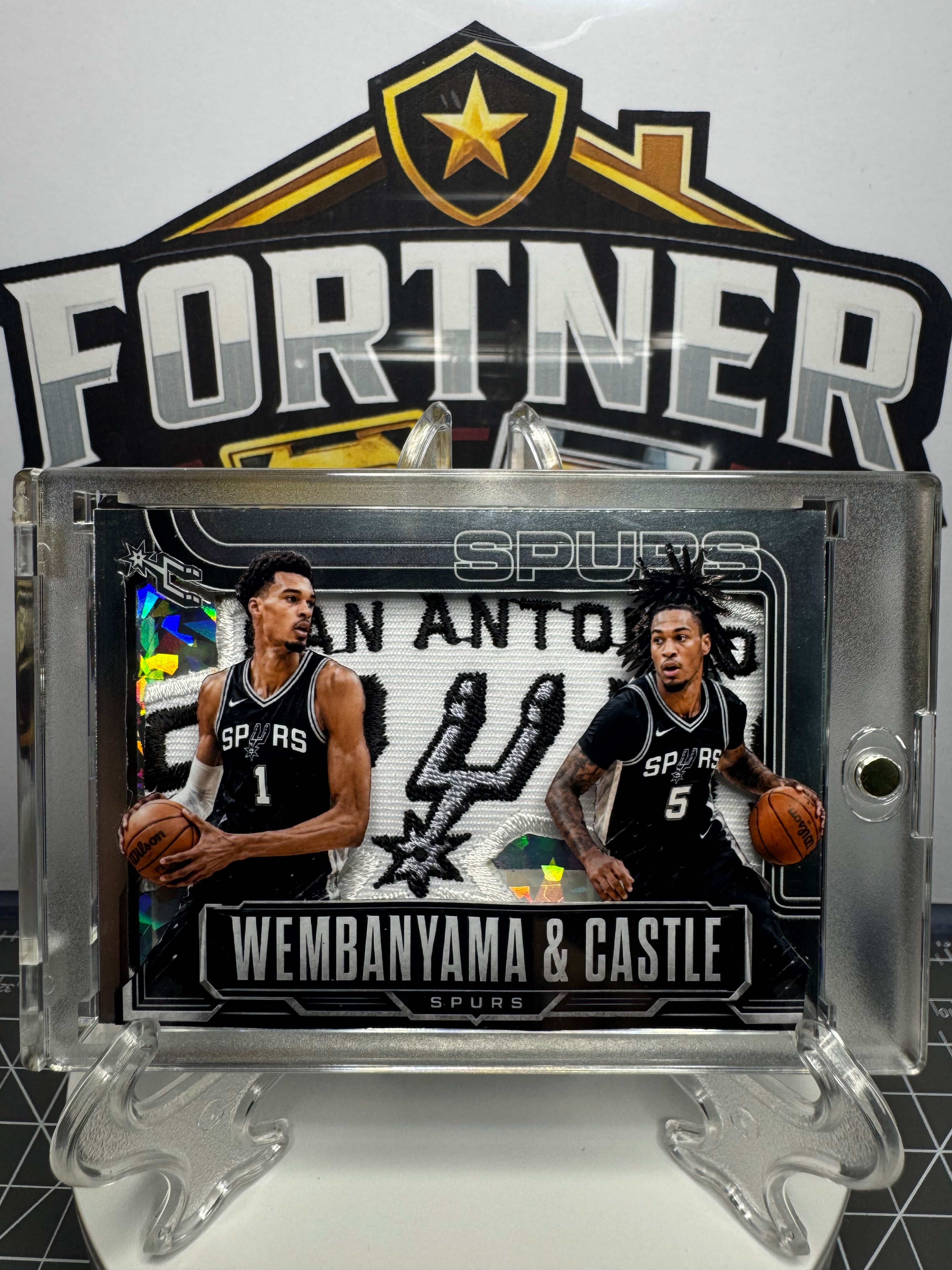 Victor Wembanyama / Stephon Castle | Spurs | 1/1 Custom Card | Towering Presence Limitless Potential