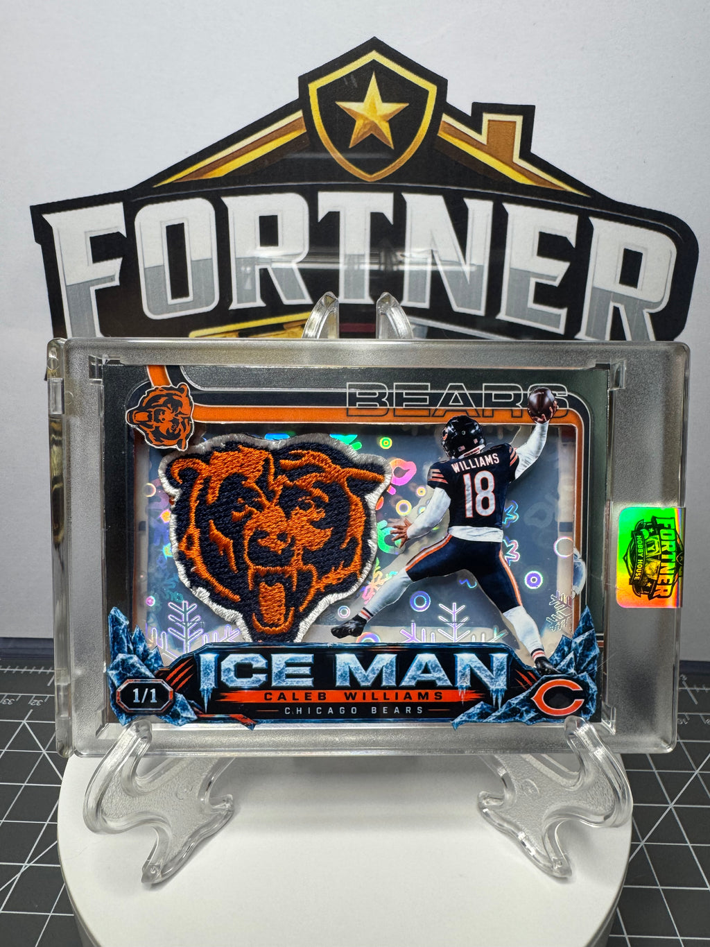Caleb Williams | Chicago Bears | 1/1 Custom Card | Ice in His Veins Edition