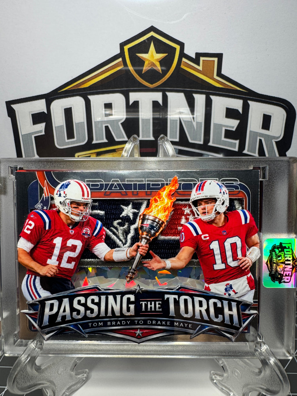 Tom Brady & Drake Maye | New England Patriots | 1/1 Custom Card | Passing the Torch Edition