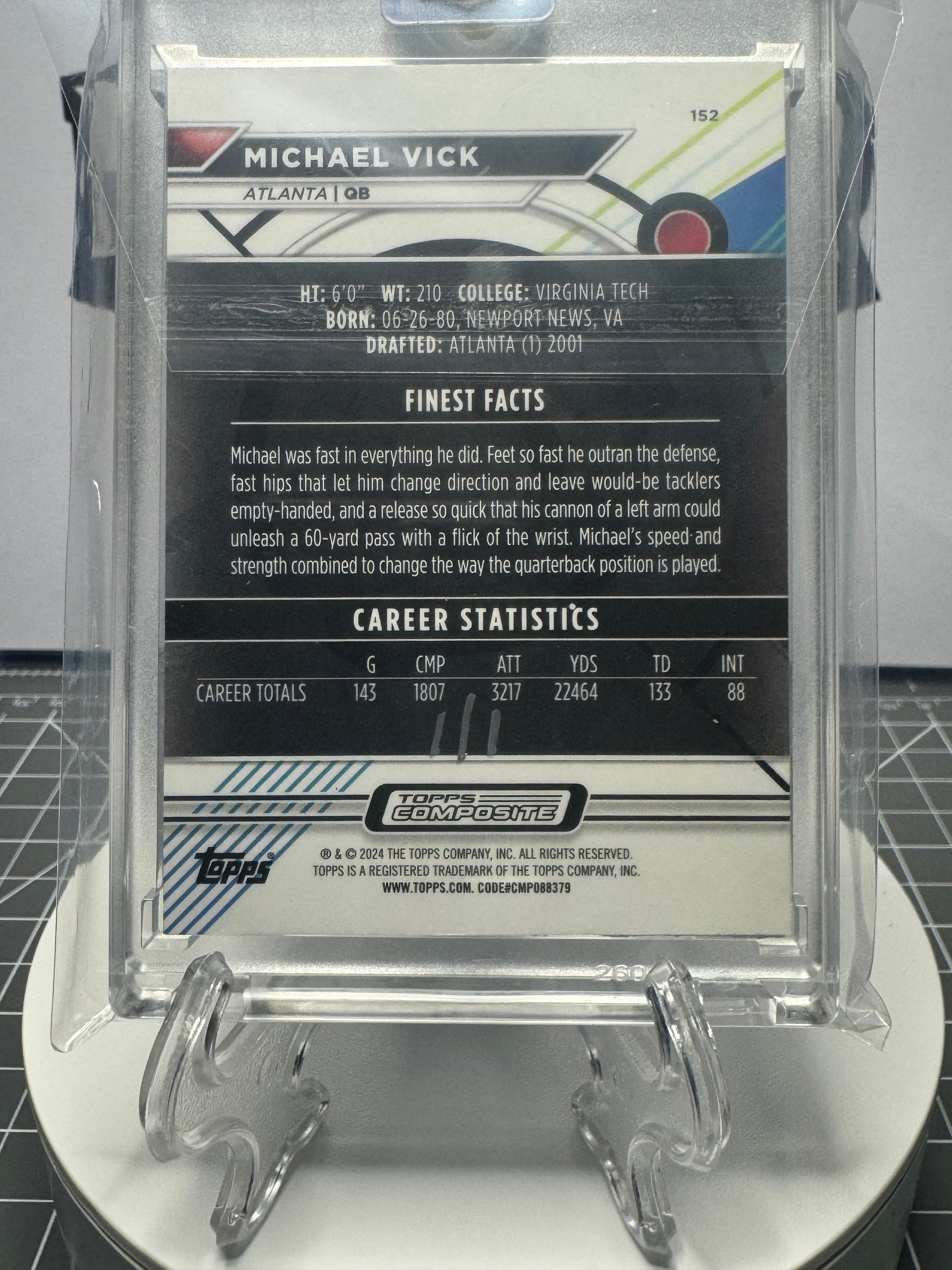 Michael Vick | Atlanta Falcons | 1/1 Custom Card | Pitbull Love Edition