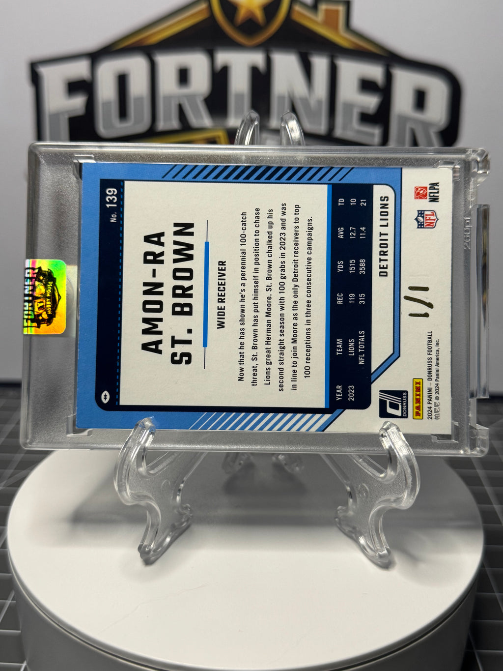 Amon-Ra St. Brown | Detroit Lions | 1/1 Custom Card | Eye of Ra Edition