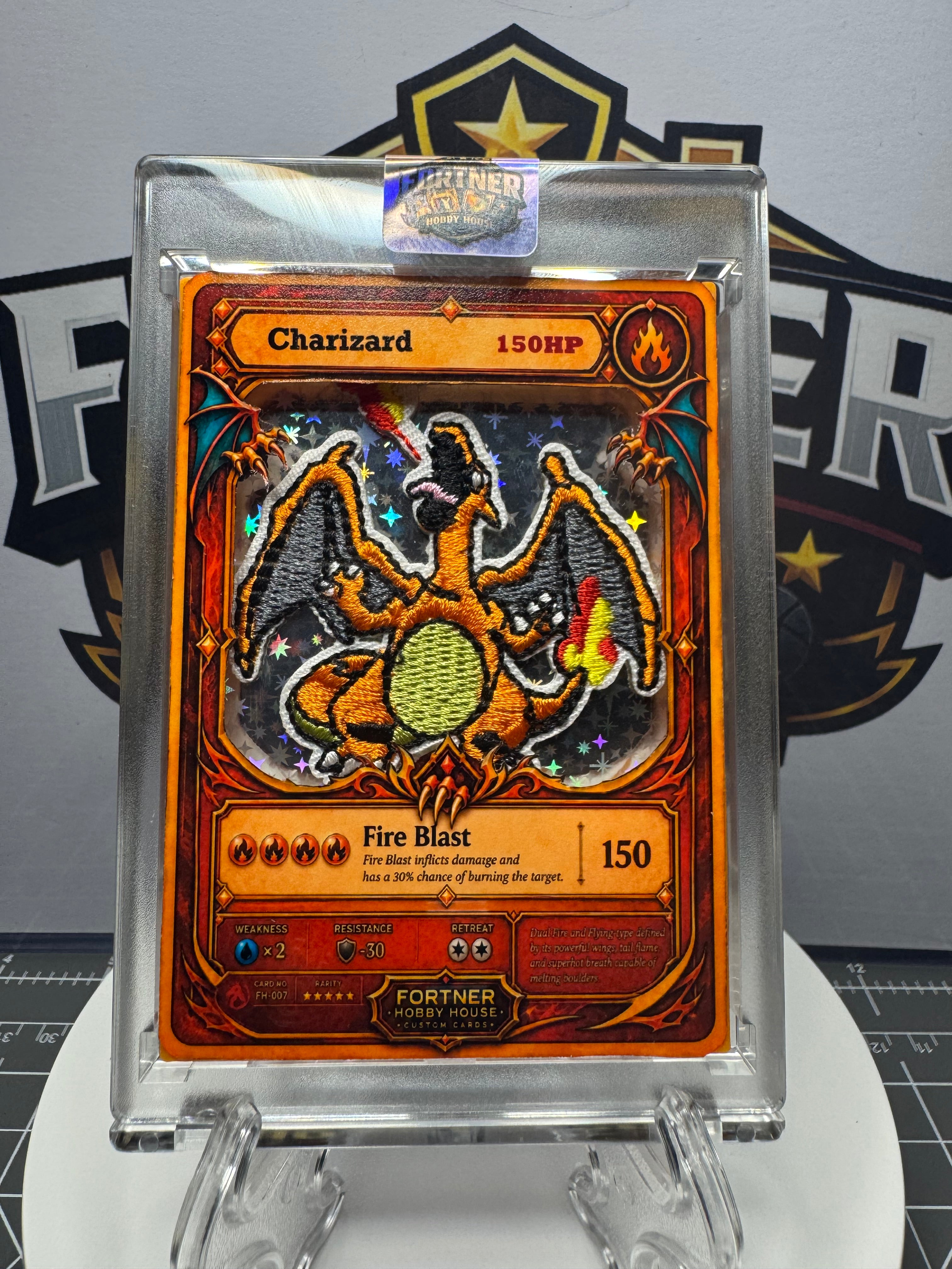 Charizard | Pokémon | 1/1 Custom Card | Fire King Edition