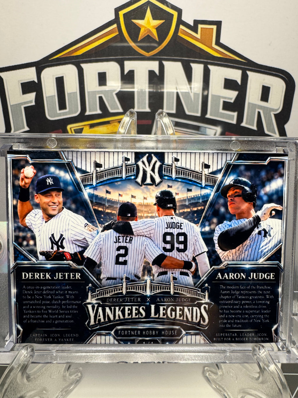 Derek Jeter & Aaron Judge | New York Yankees | 1/1 Custom Card | Yankees Legends Edition